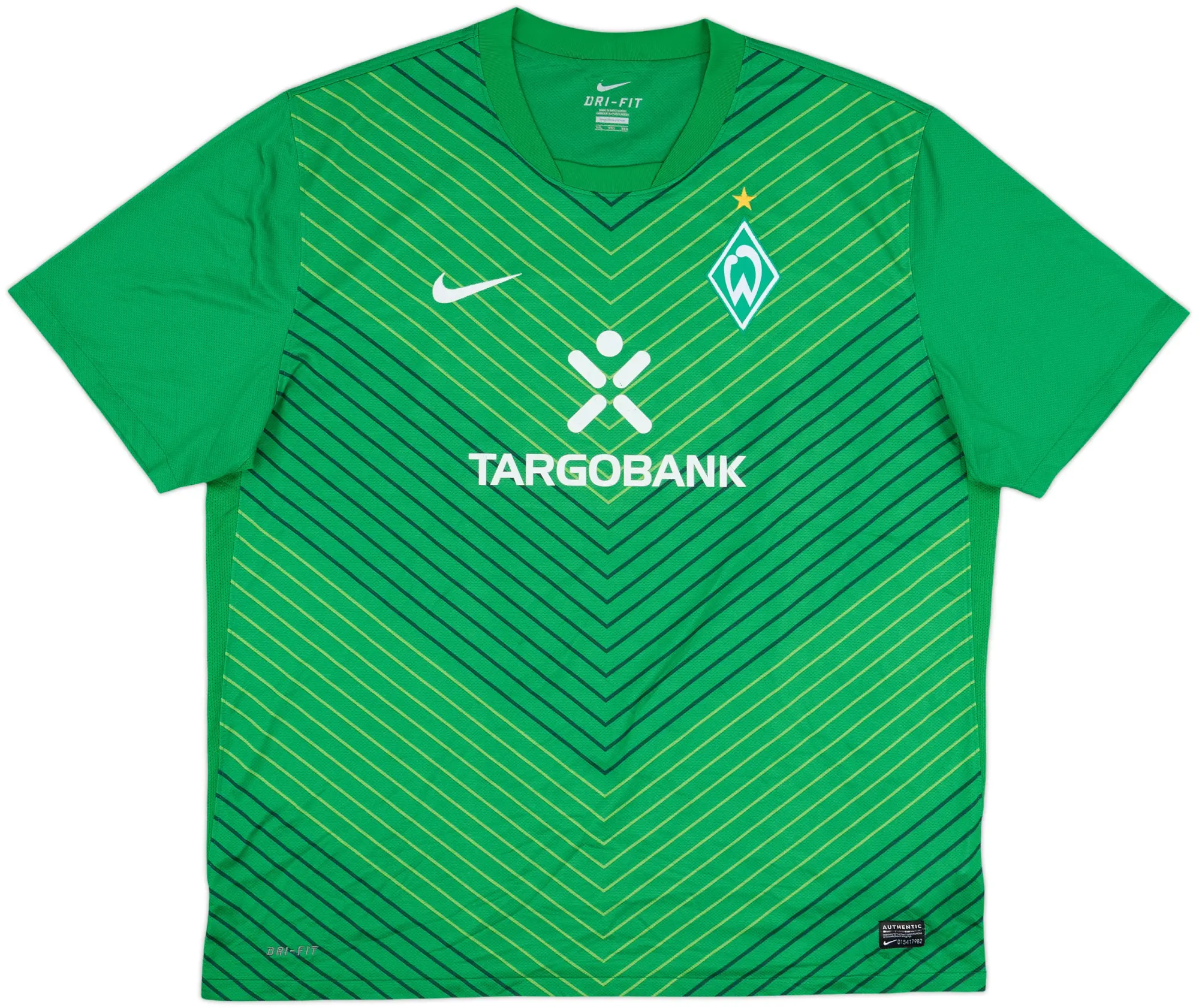 Nike Werder Bremen Mens SS Home Shirt 2011/12