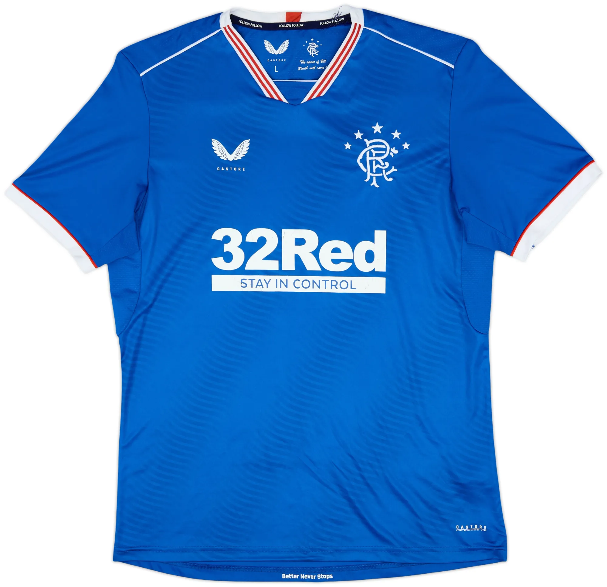 Castore Rangers Mens SS Home Shirt 2020/21