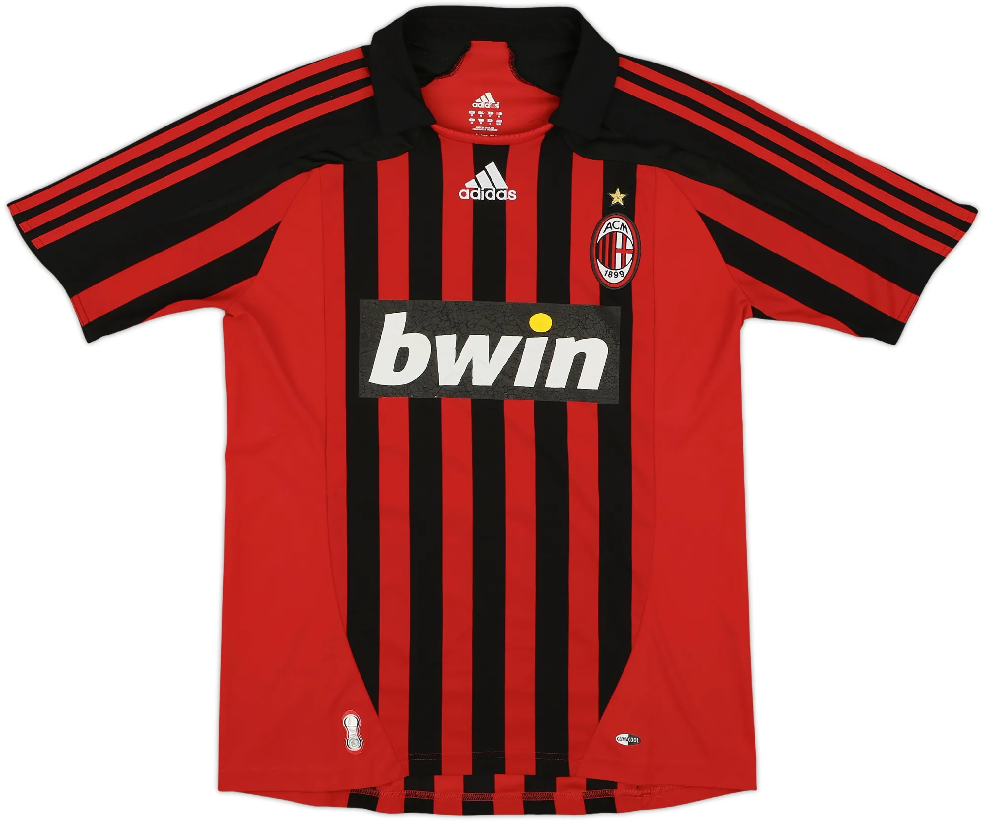 adidas AC Milan Mens SS Home Shirt 2007/08