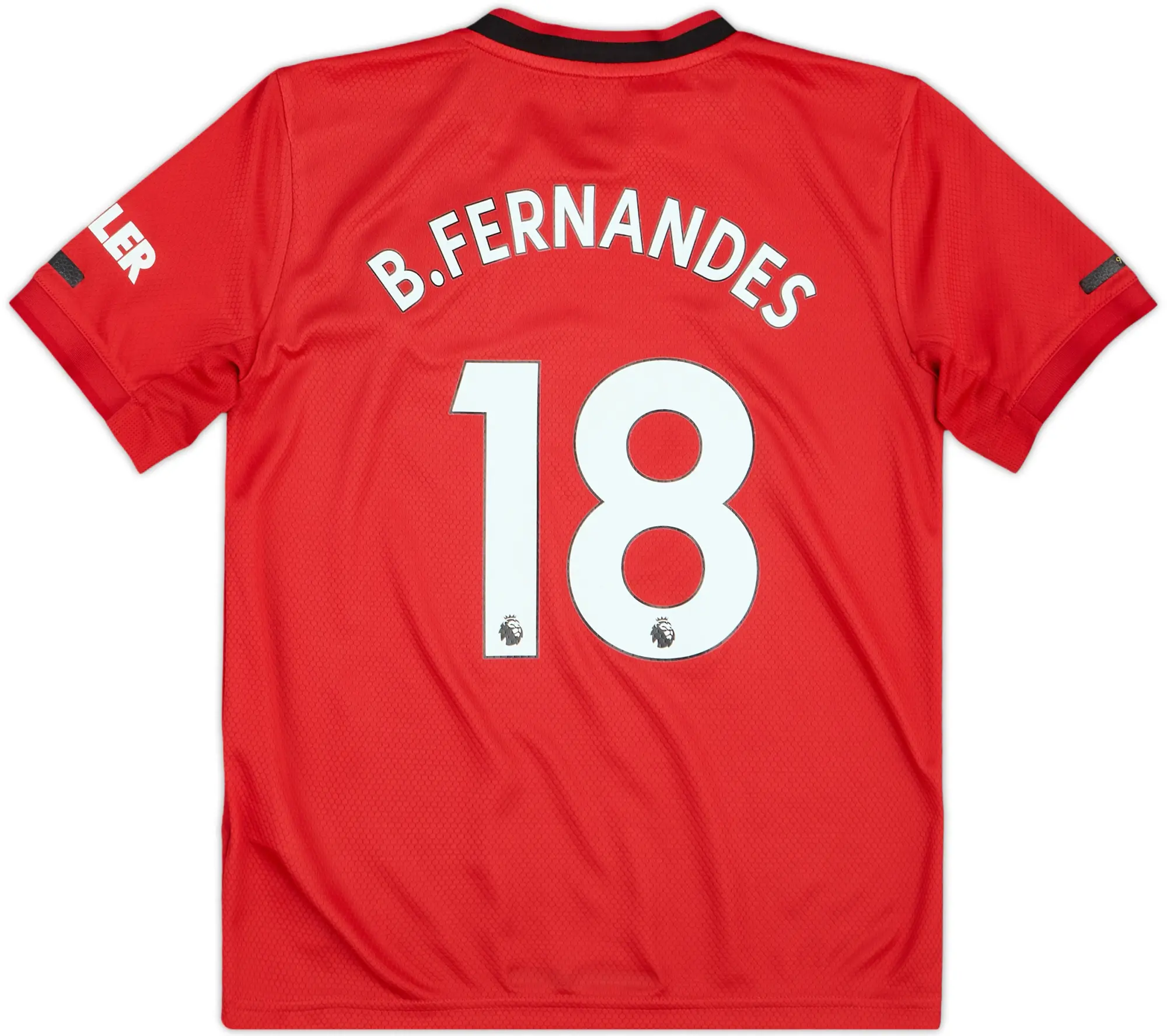 2019-20 Manchester United Home Shirt B.Fernandes #18 - 7/10 - (M.Boys)