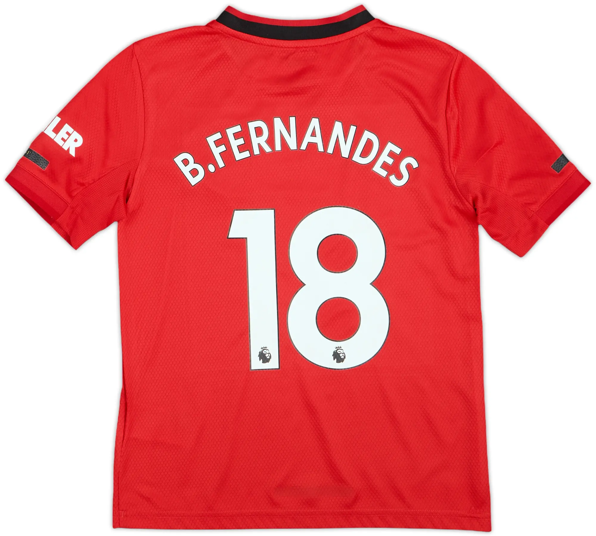 2019-20 Manchester United Home Shirt B.Fernandes #18 - 8/10 - (S.Boys)