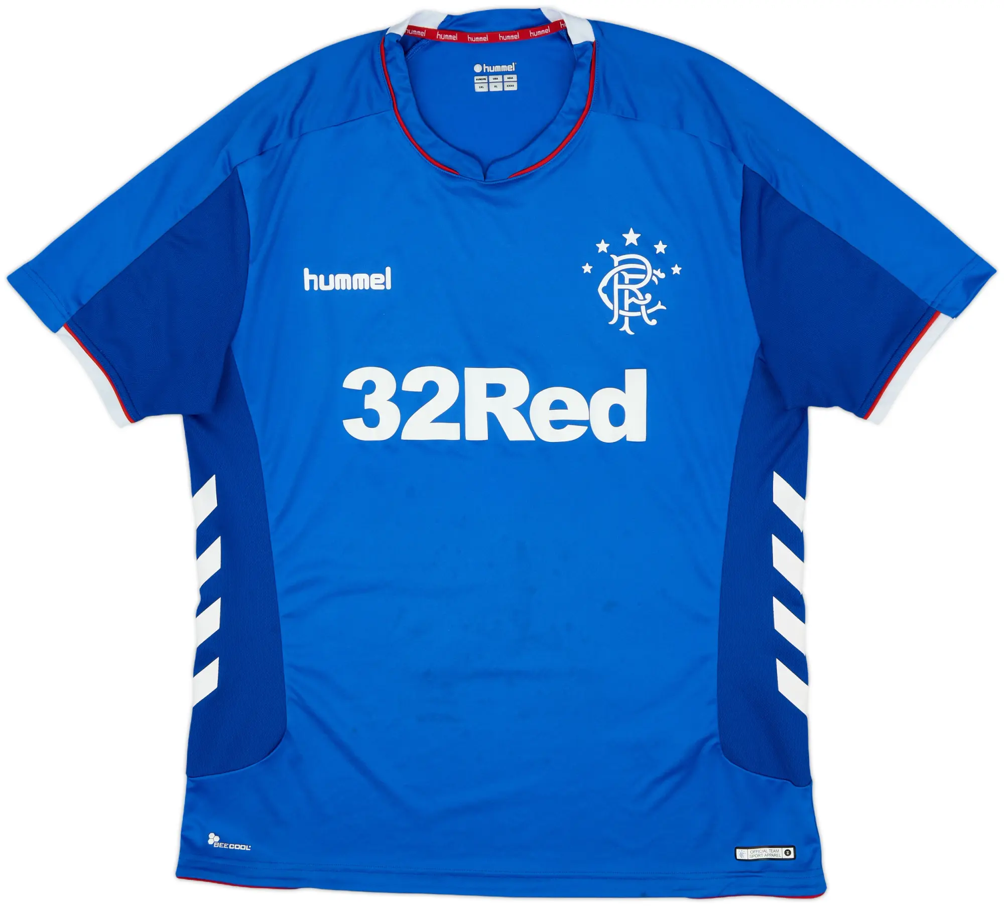 2018-19 Rangers Home Shirt - 7/10 - (XXL)