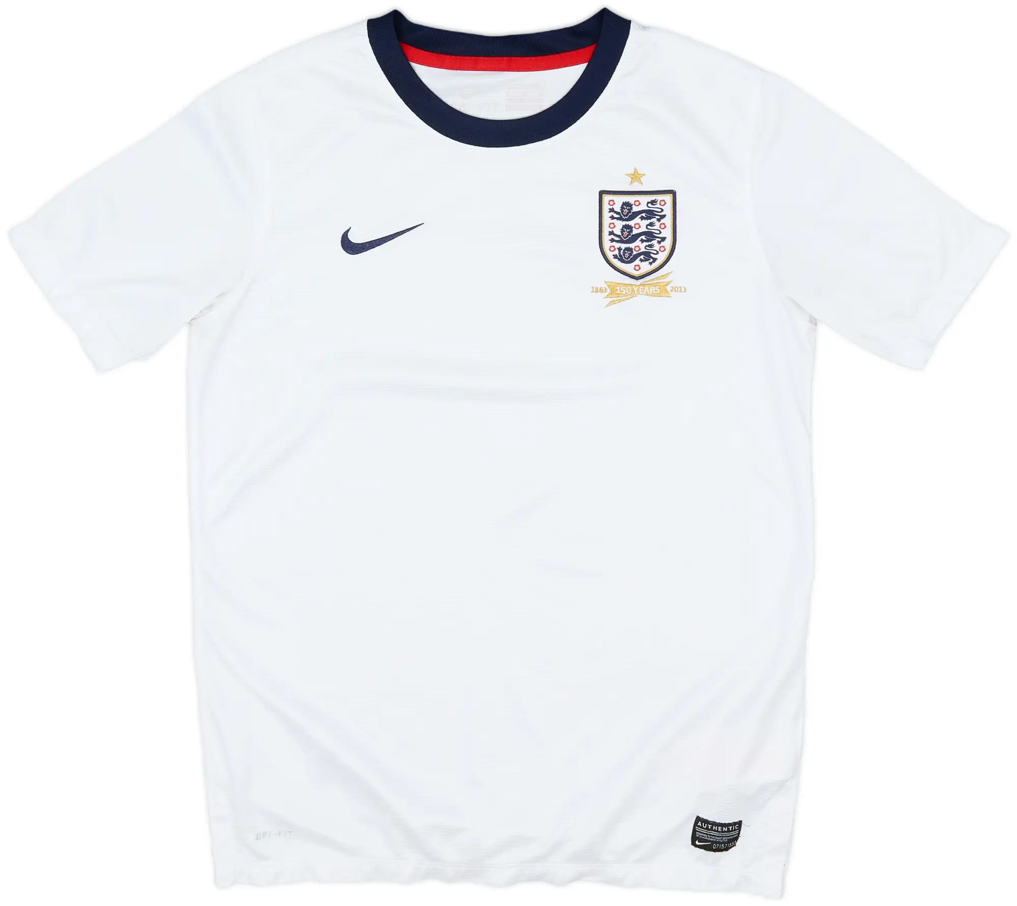 2013 England 150th Anniversary Home Shirt - 8/10 - (XL.Boys)