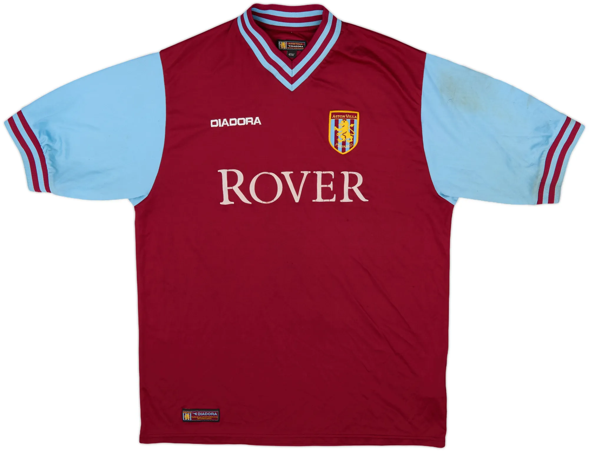 Diadora Aston Villa Mens SS Home Shirt 2002/03