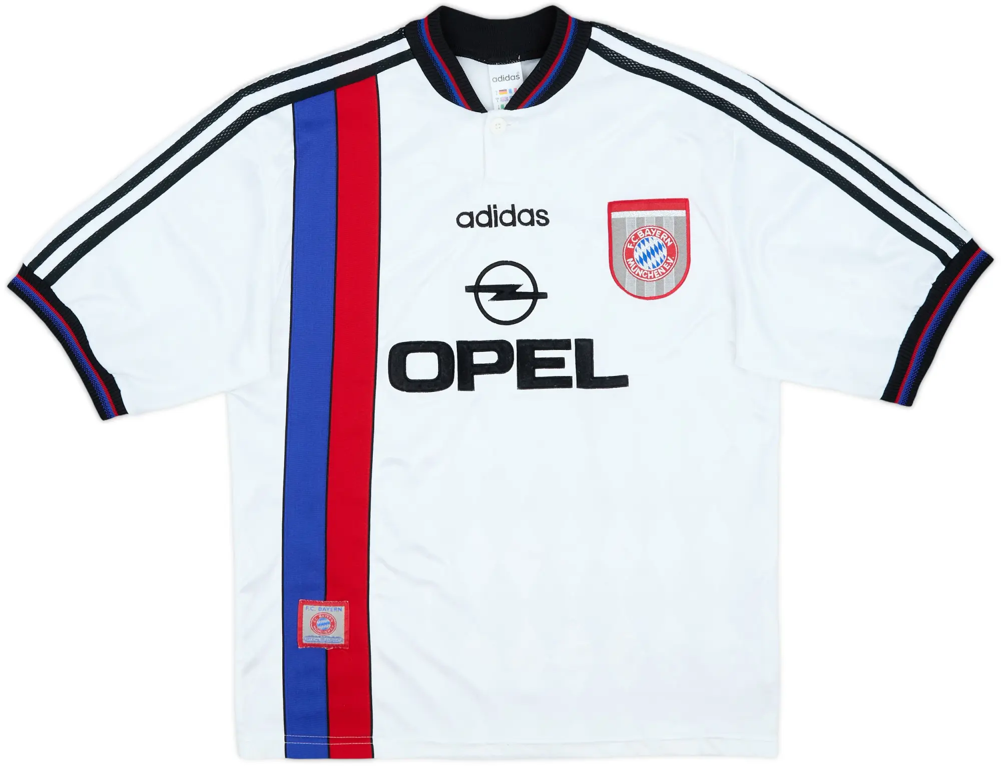 adidas Bayern Munich Mens SS Away Shirt 1996/98