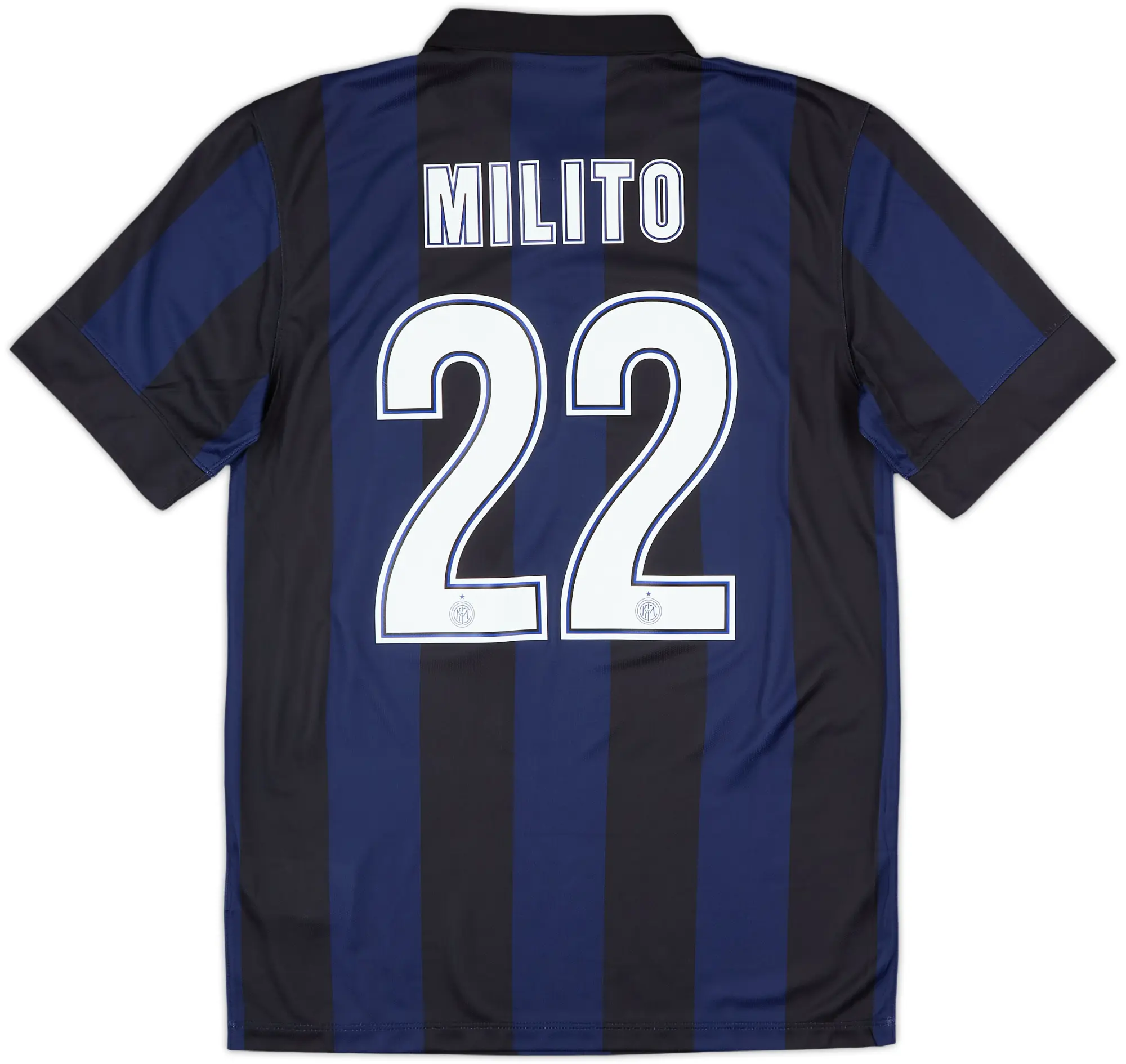 2013-14 Inter Milan Home Shirt Milito #22 (S)
