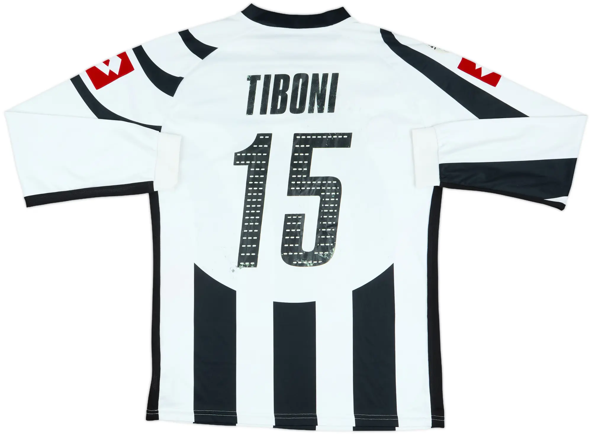 2006-07 Udinese Match Issue Home L/S Shirt Tiboni #15