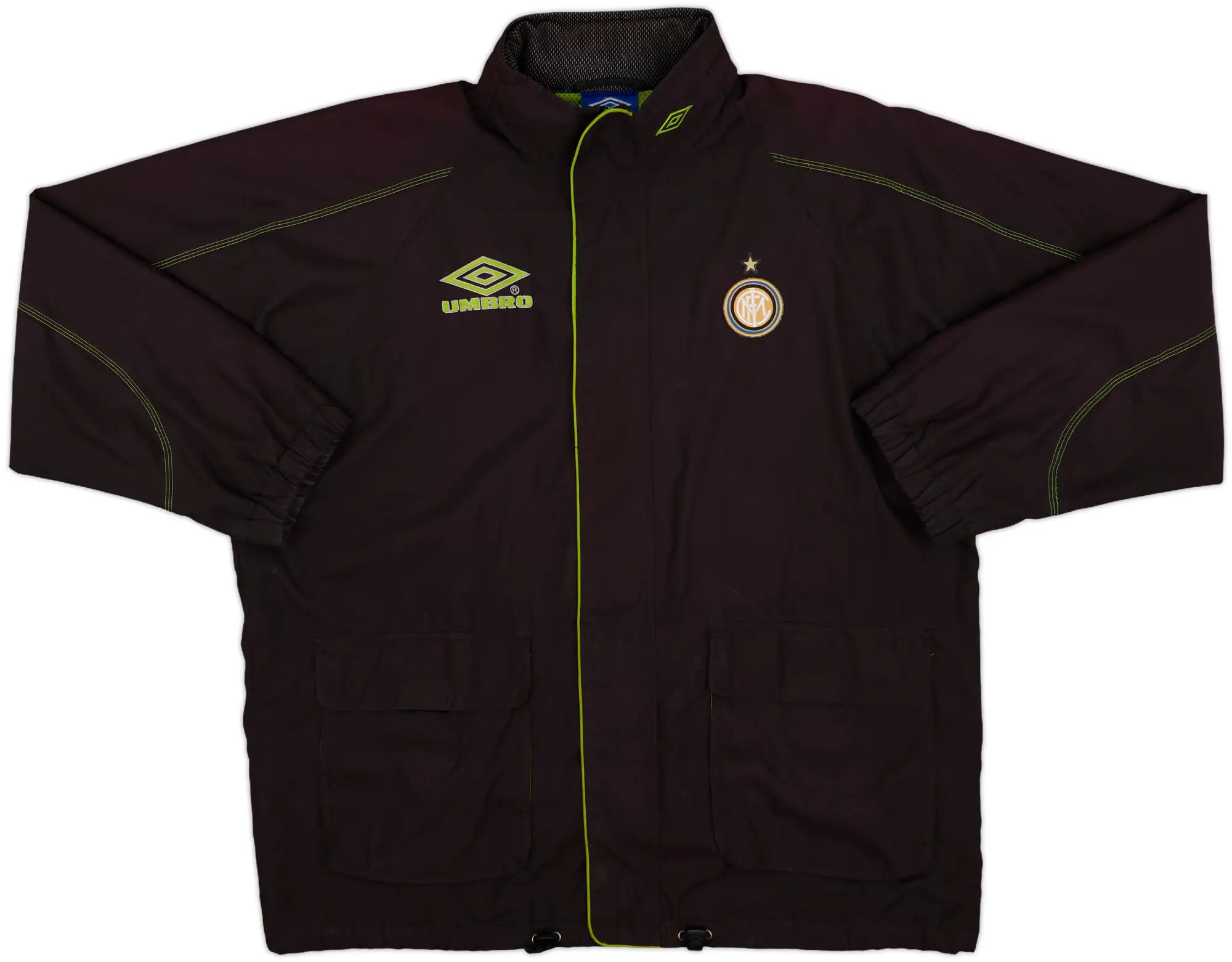 1998-99 Inter Milan Umbro Hooded Rain Jacket - 8/10 - (L)