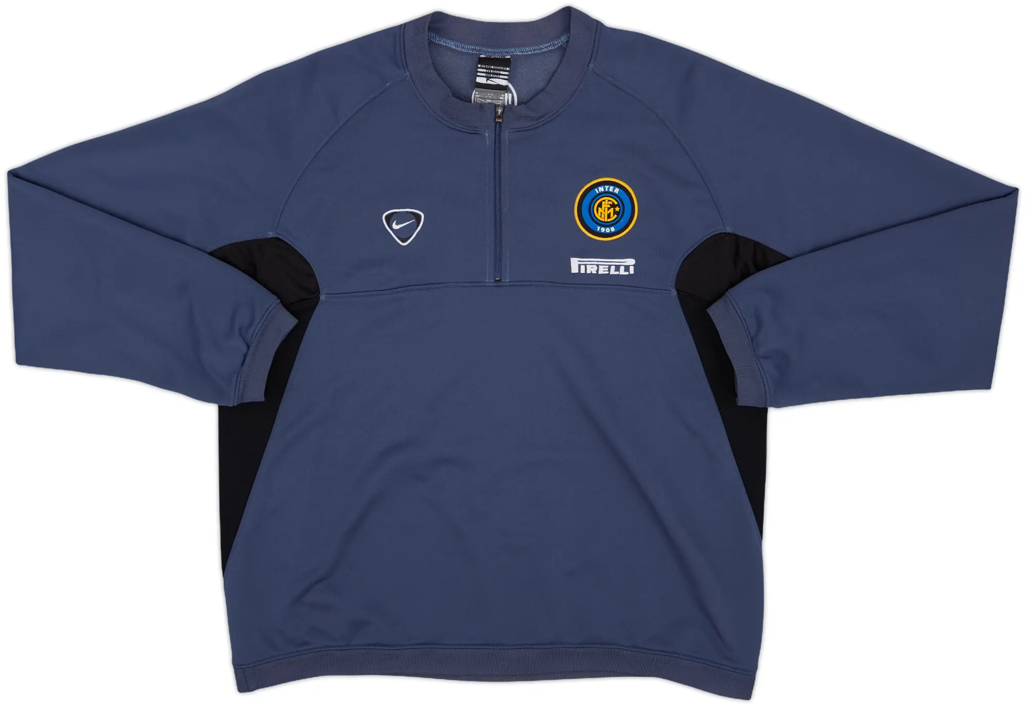 2000-01 Inter Milan Nike 1/4 Zip Sweat Top - 8/10 - (M)
