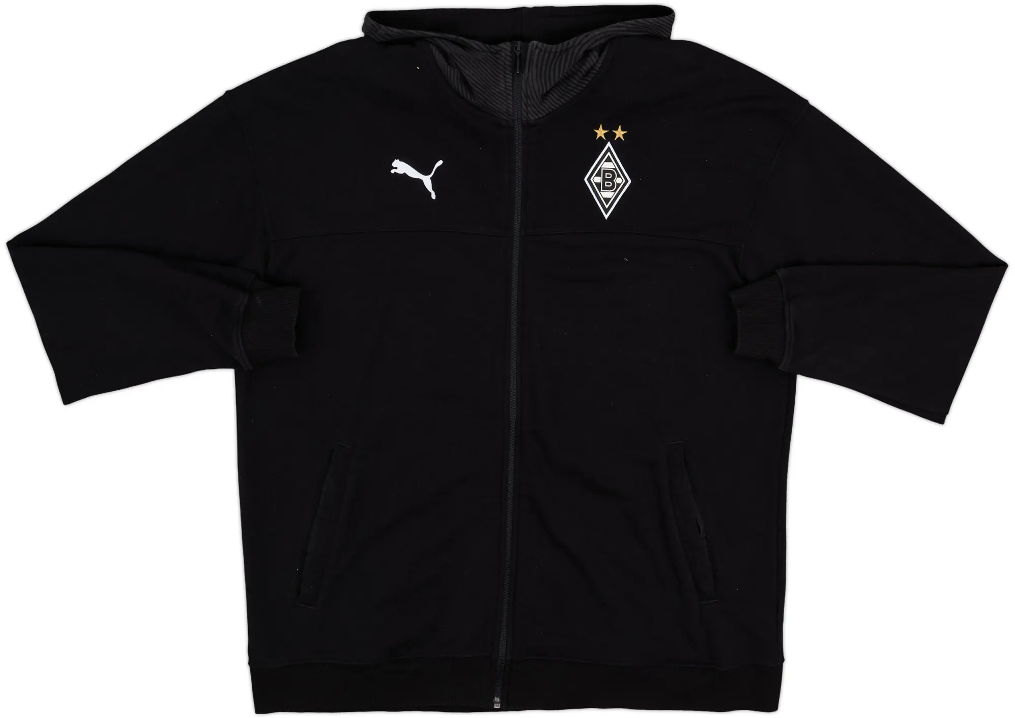 2018-19 Borussia Monchengladbach Puma Hooded Track Jacket - 8/10 - (XL)