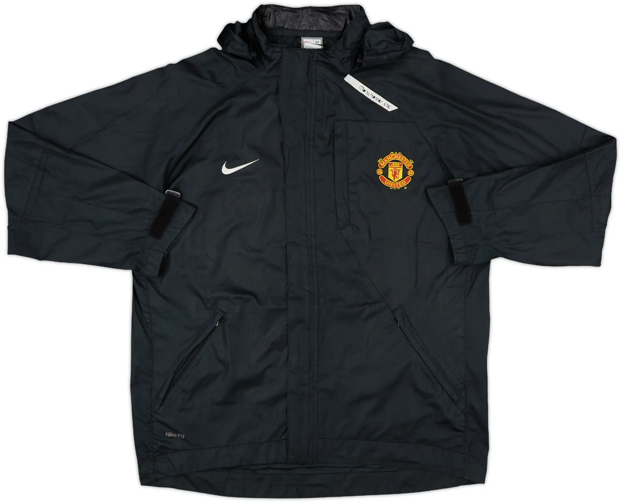 2007-08 Manchester United Nike Hooded Rain Jacket - 8/10 - (M)