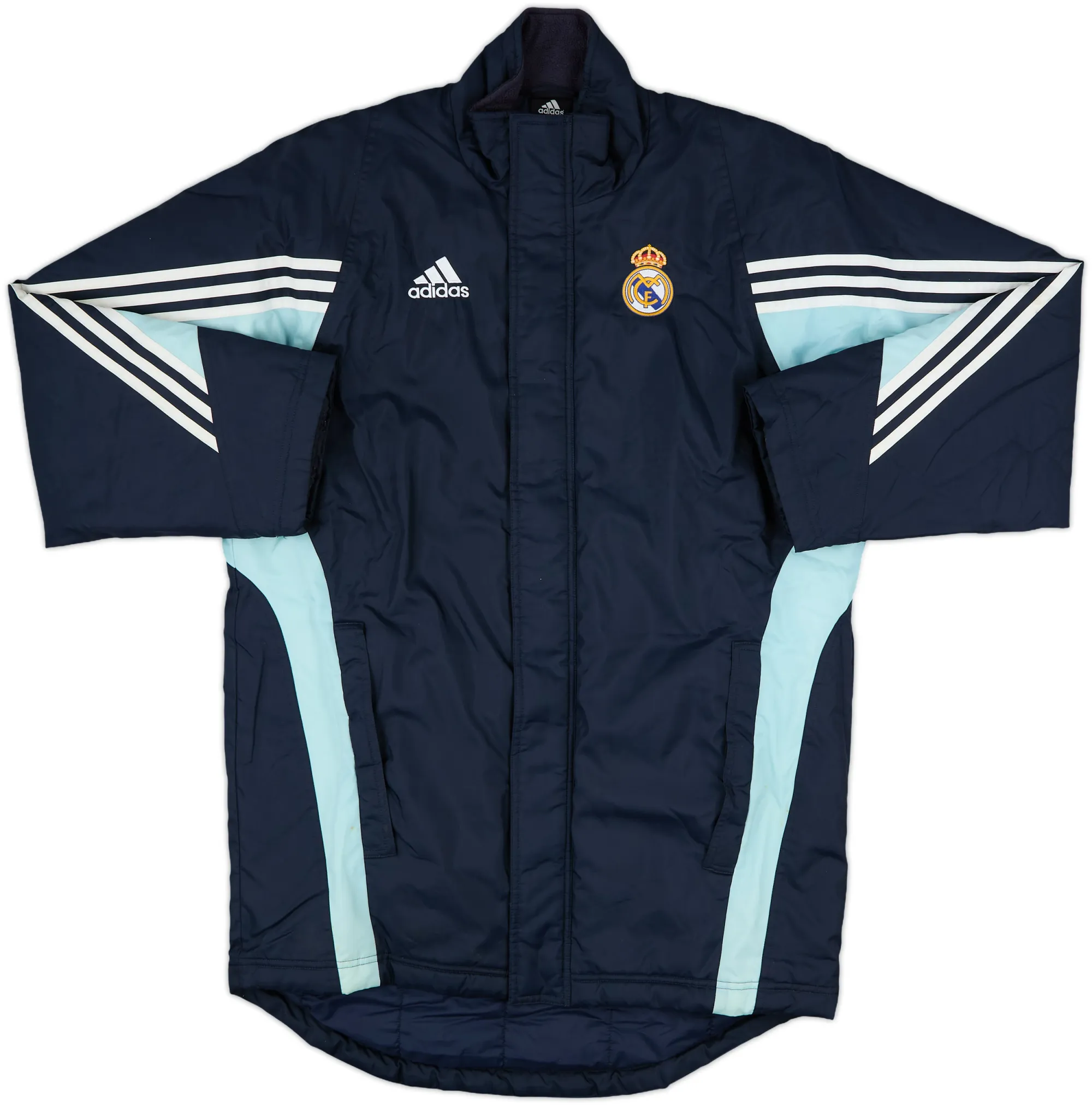2003-04 Real Madrid adidas Padded Bench Coat - 7/10 - (XL)