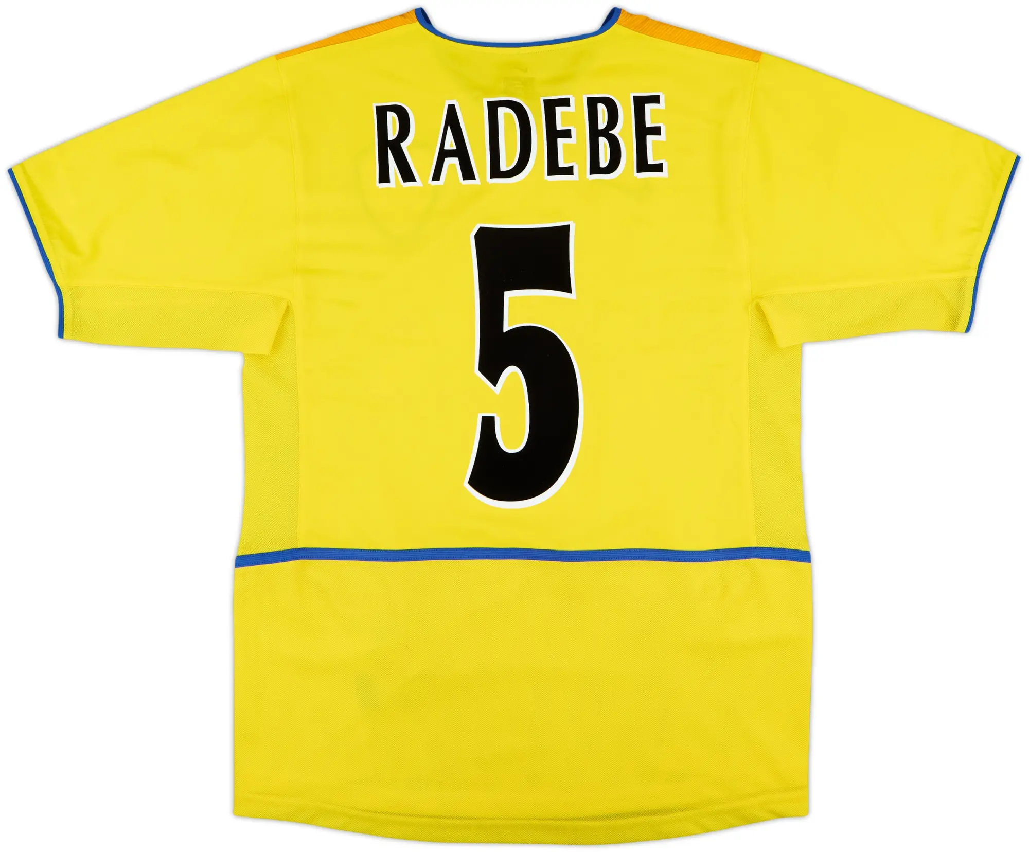 2002-03 Leeds United Away Shirt Radebe #5 - 10/10 - (S)