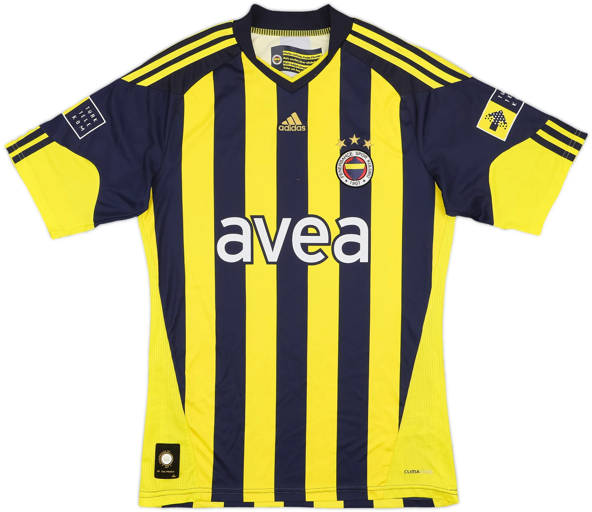 adidas Fenerbahce Mens SS Home Shirt 2010/11