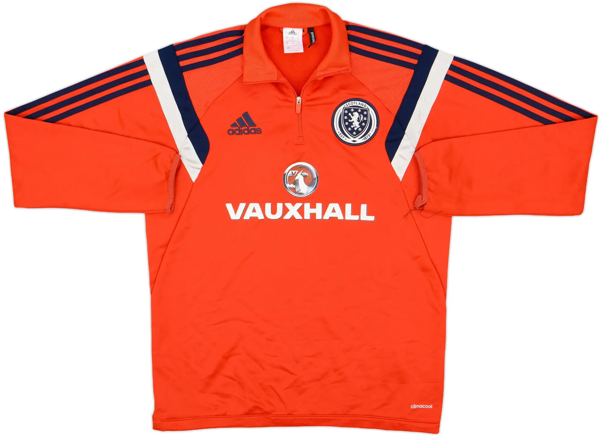 2014-15 Scotland adidas 1/4 Zip Drill Top - 6/10 - (M)