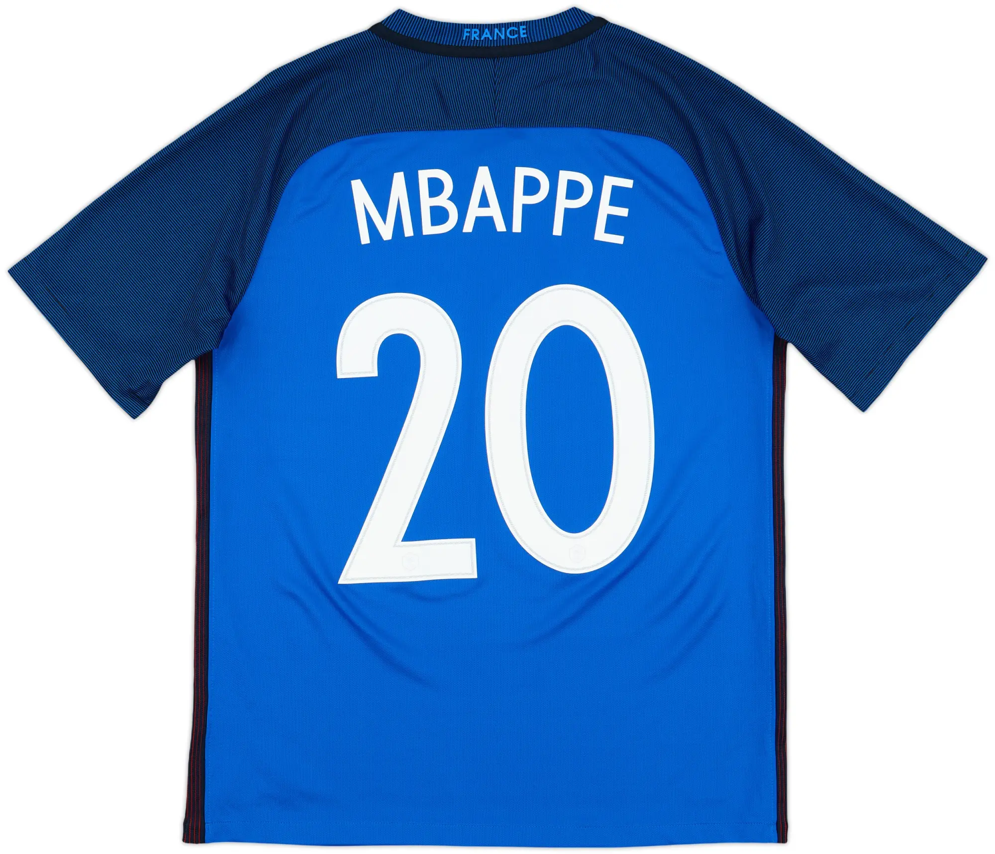 2016-17 France Home Shirt Mbappe #20 - 10/10 - (M)