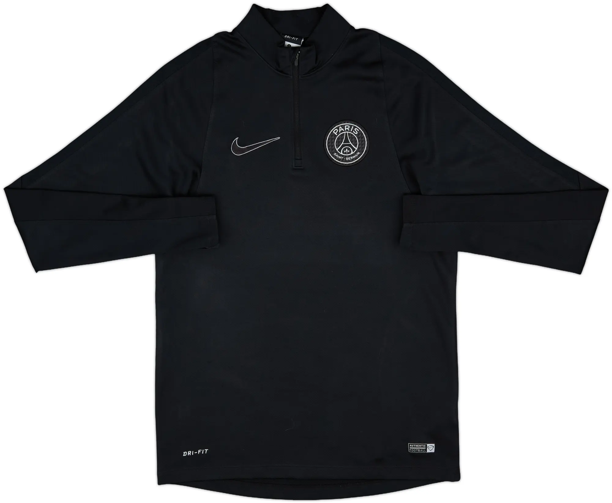 2015-16 Paris Saint-Germain Nike 1/4 Zip Training Top - 8/10 - (S)