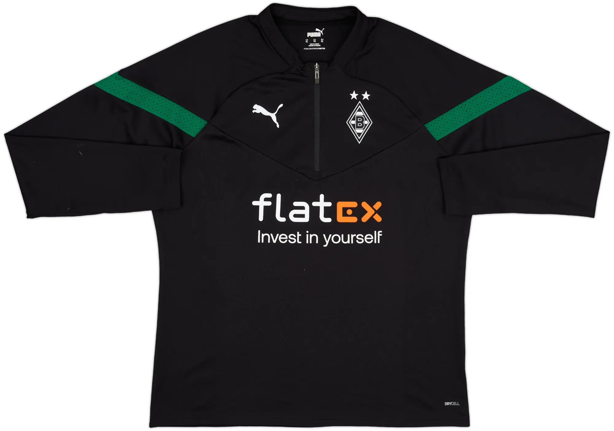 2021-22 Borussia Monchengladbach Puma 1/4 Zip Training Top - 8/10 - (XL)