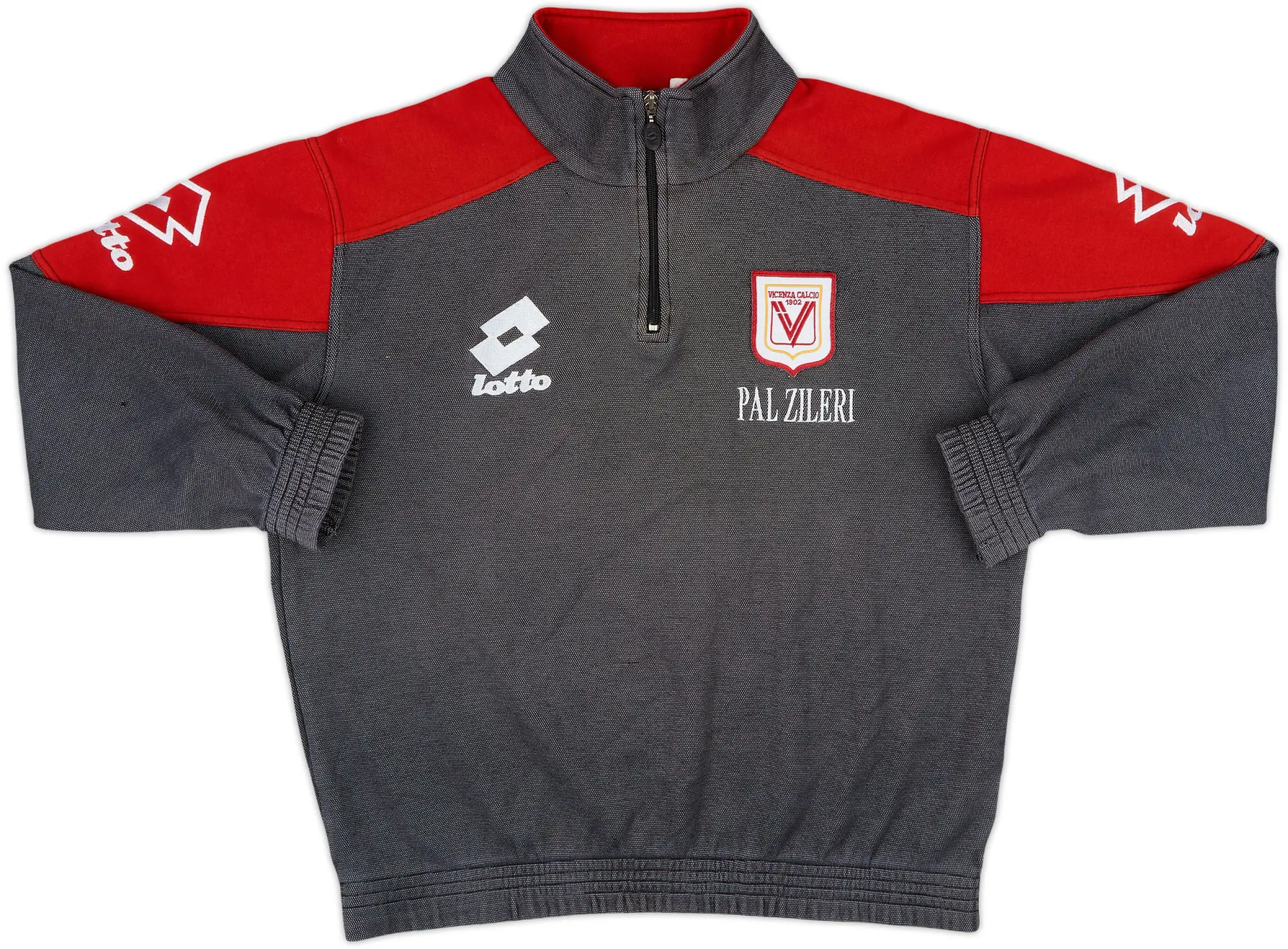 1997-98 Vicenza Lotto 1/4 Zip Track Jacket - 8/10 - (L)