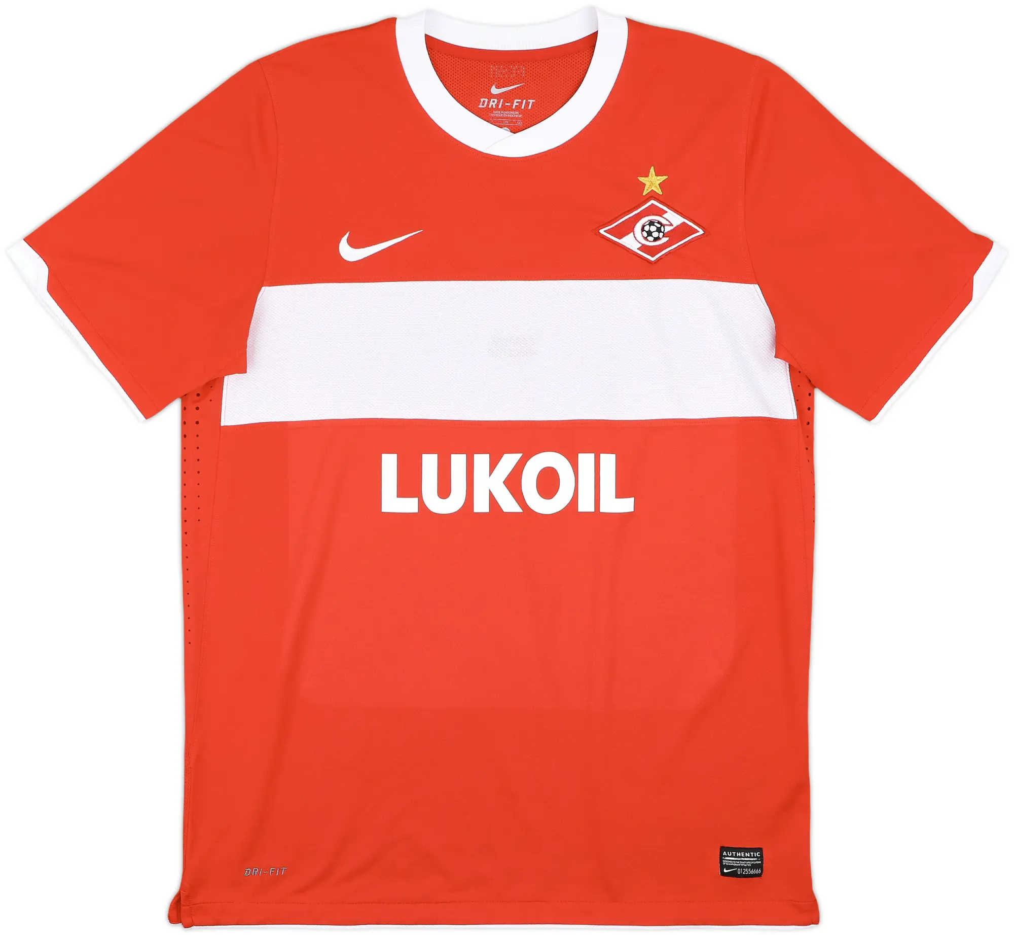 2010 Spartak Moscow Player Issue Cup Home Shirt - 9/10 - (XL)