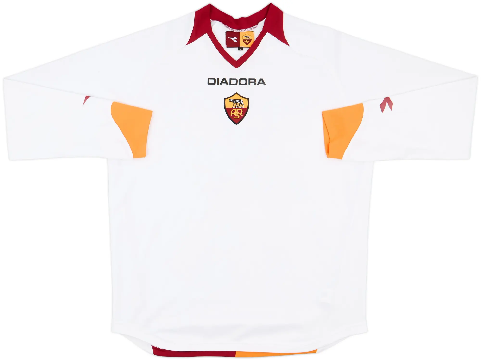2006-07 Roma Away L/S Shirt - 5/10 - (L)