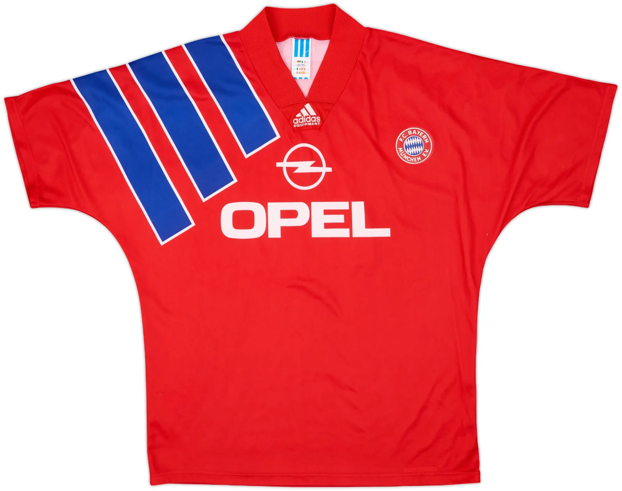 adidas Bayern Munich Mens SS Home Shirt 1991/93