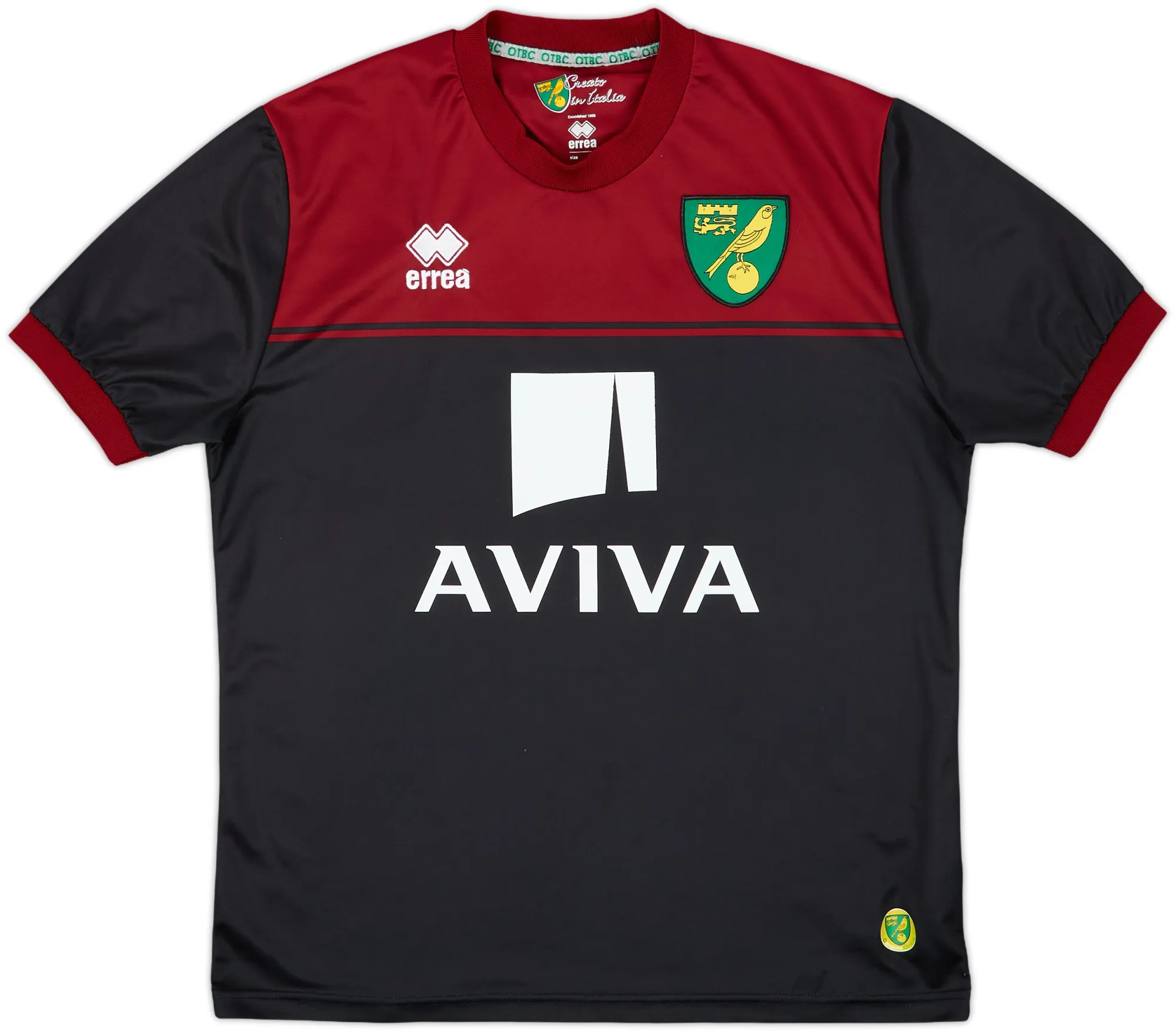Errea Norwich City Mens SS Away Shirt 2014/15