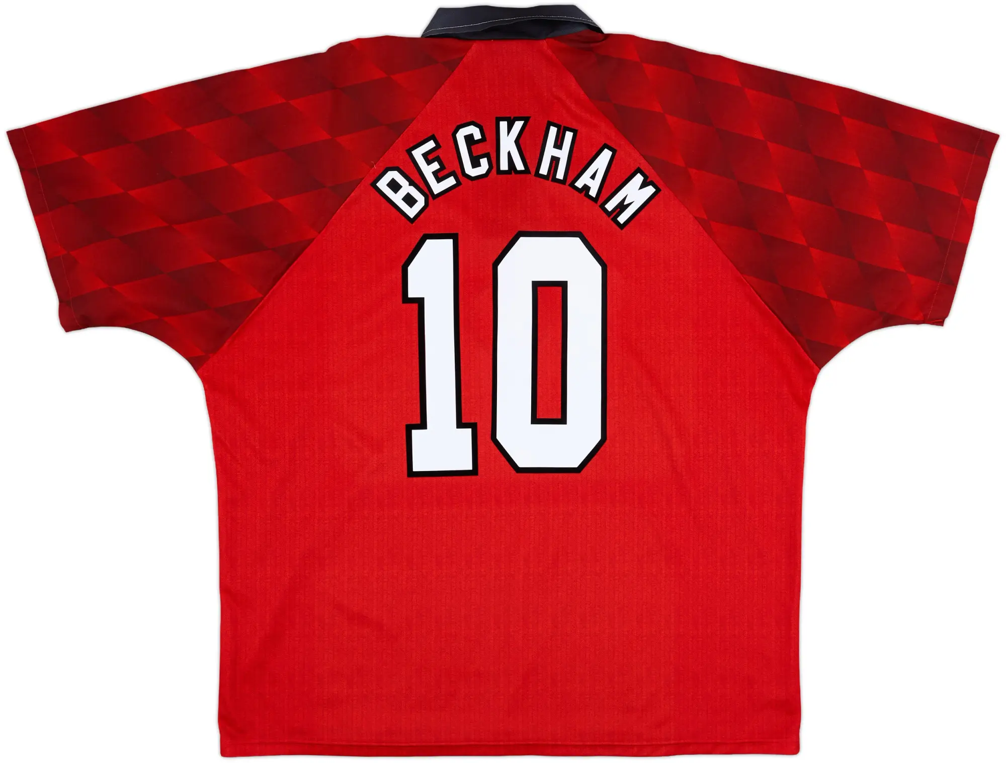 1996-98 Manchester United Home Shirt Beckham #10 - 9/10 - (XXL)