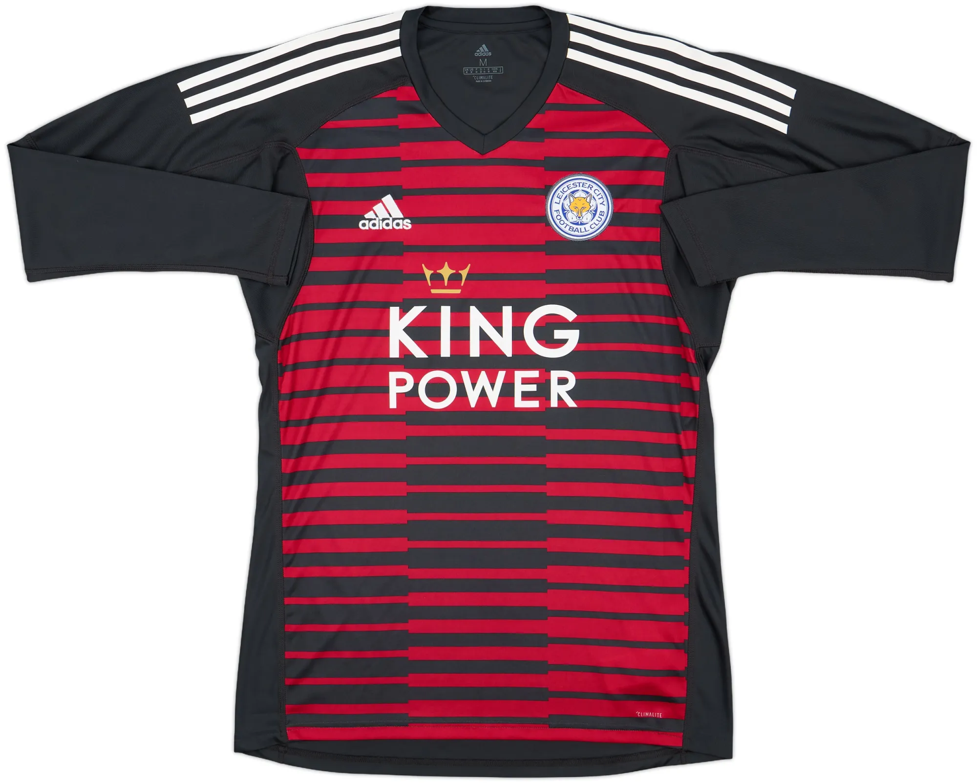 adidas Leicester City Mens LS Goalkeeper Home Shirt 2018/19