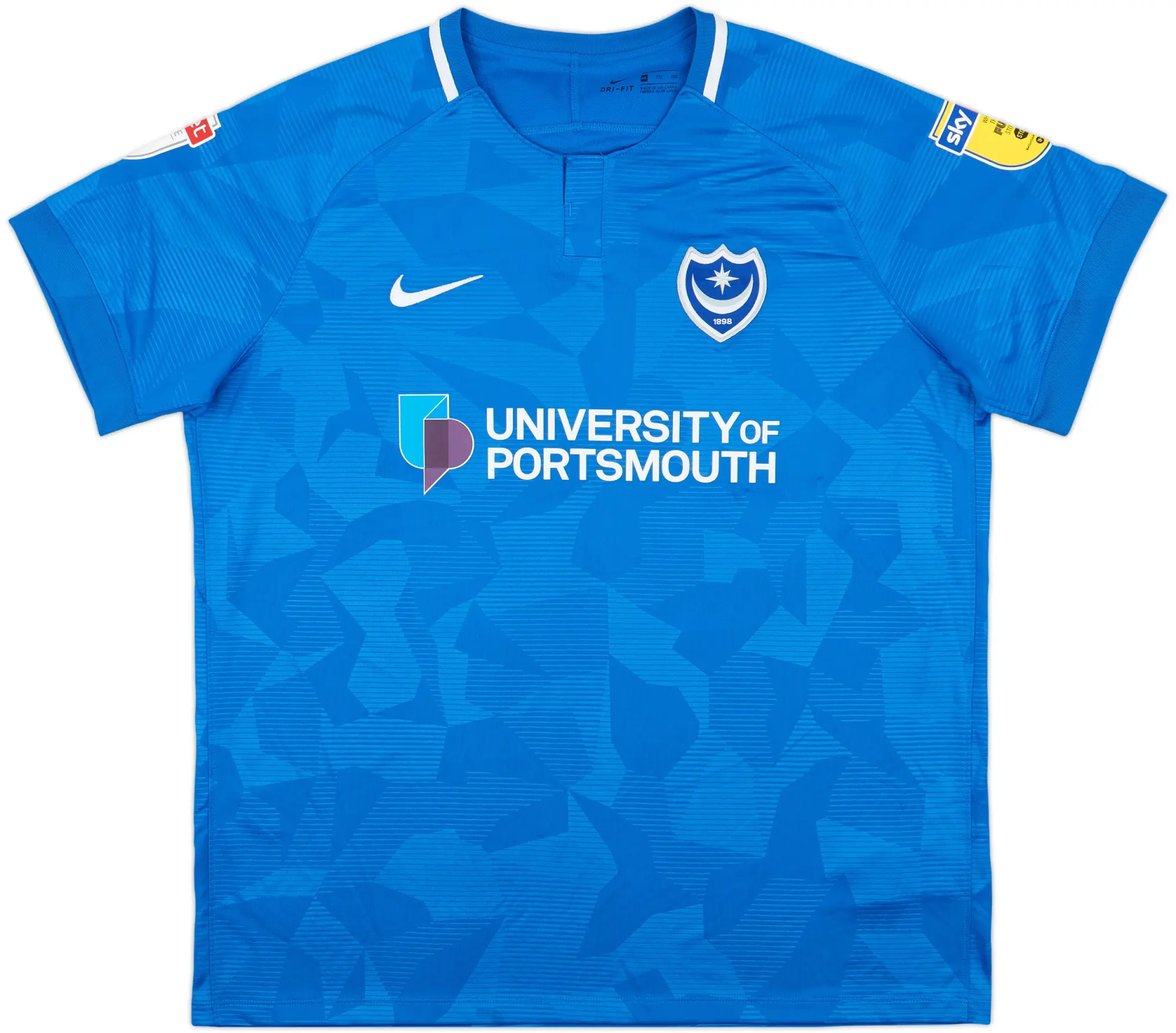 2018-19 Portsmouth Home Shirt - 7/10 - (XXL)