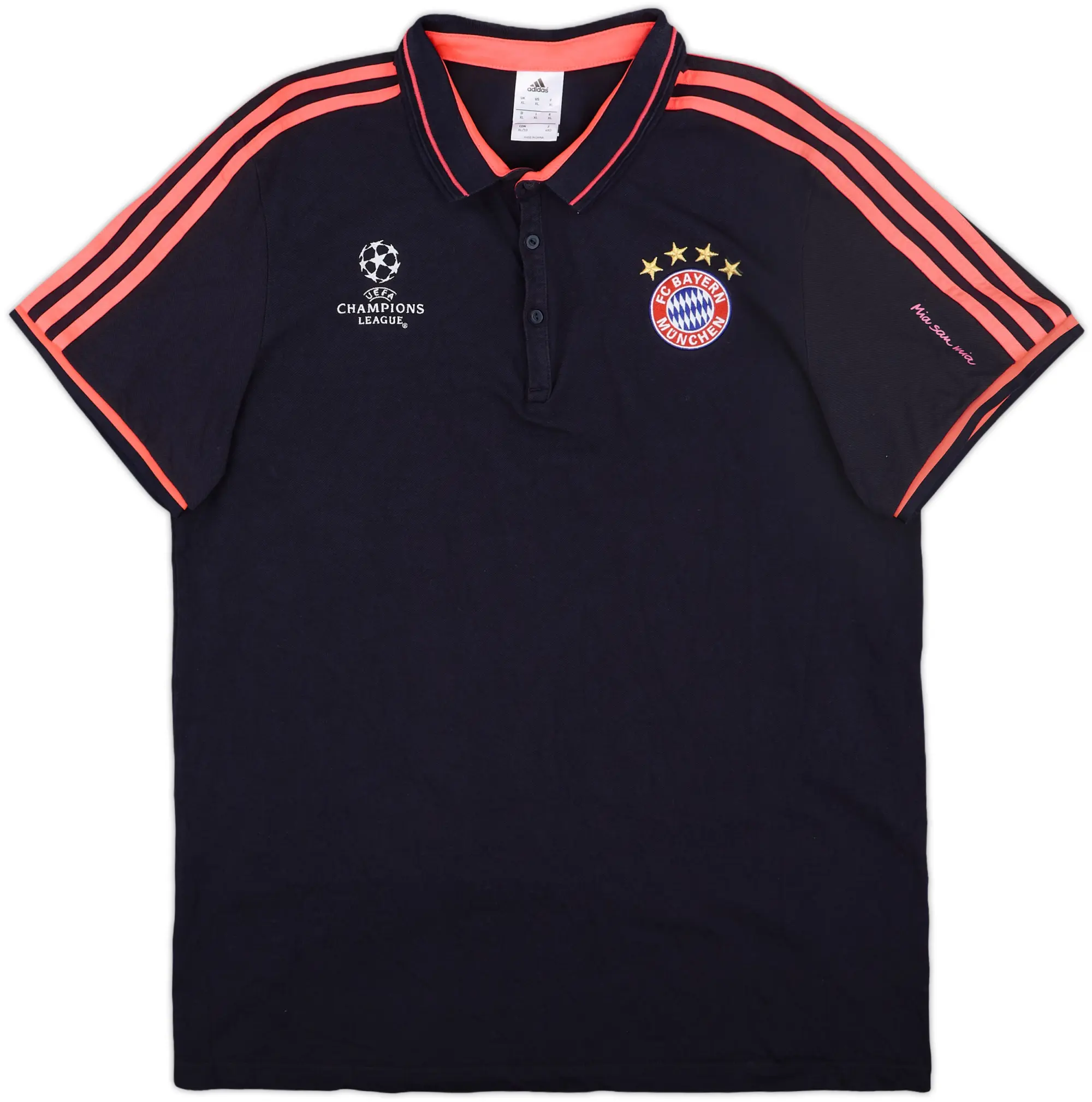 2015-16 Bayern Munich CL adidas Polo Shirt - 9/10 - (XL)