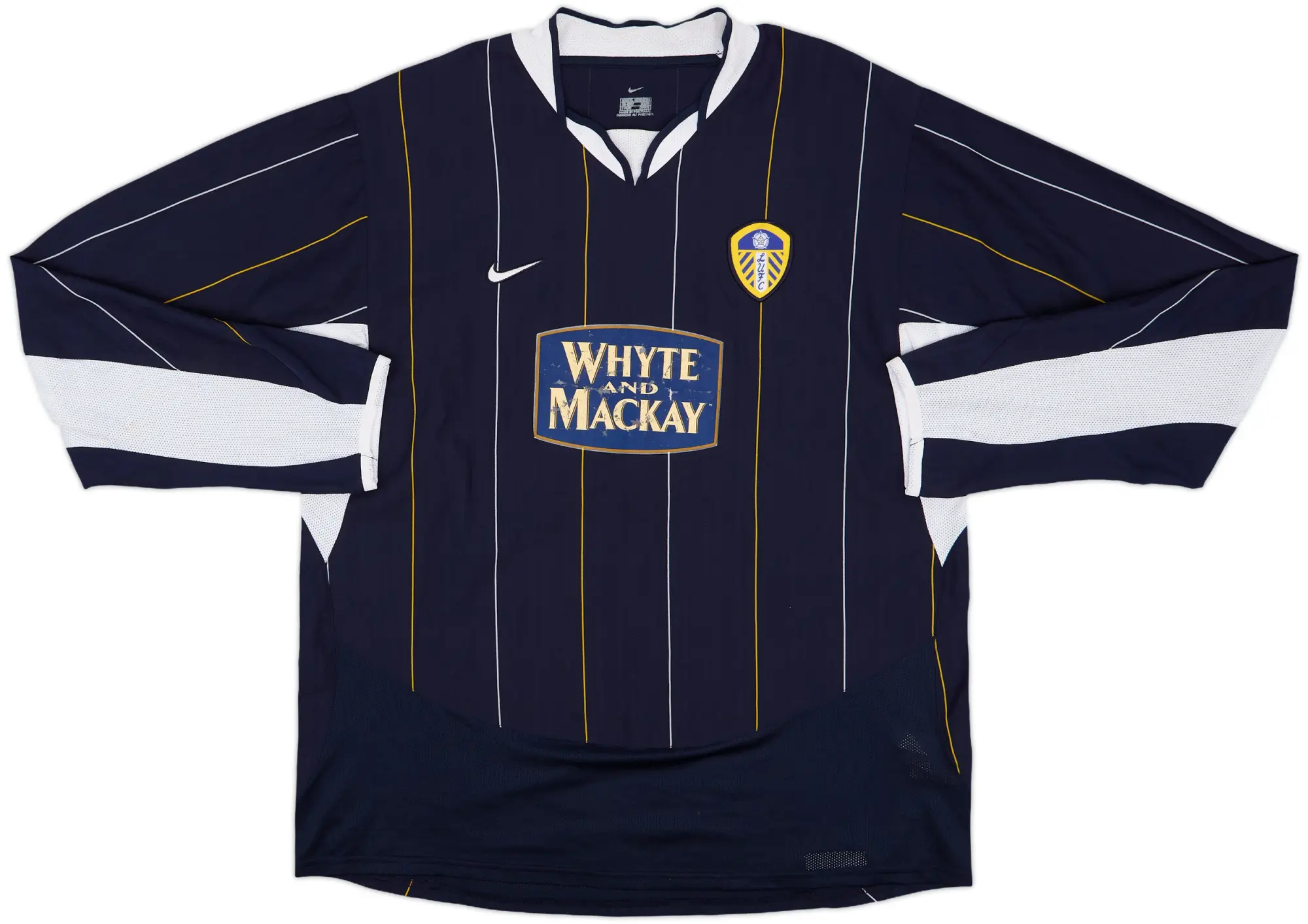 2003-04 Leeds United Away L/S Shirt - 5/10 - (XXL)
