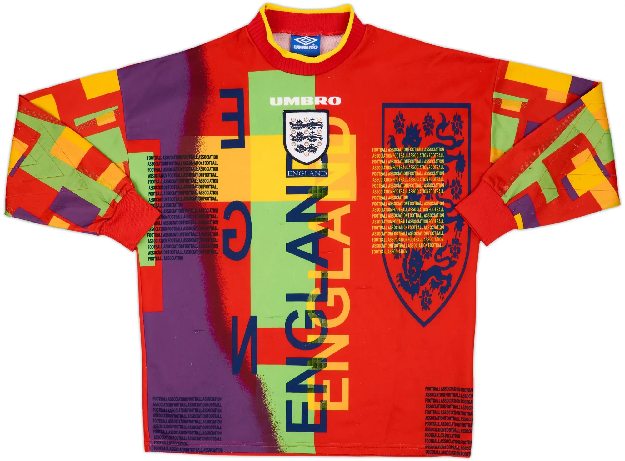 1995-96 England GK Shirt #1 - 8/10 - (L)