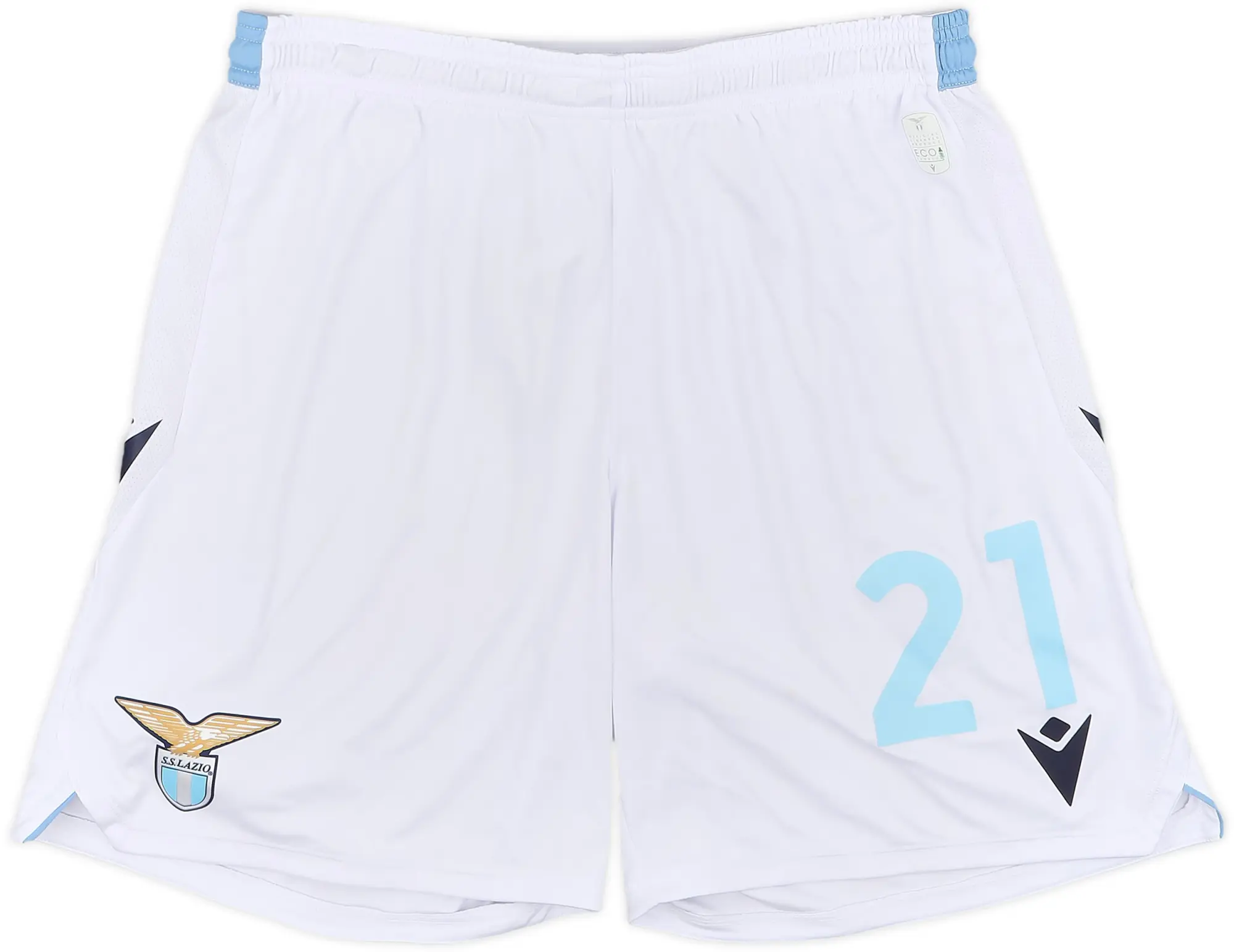2021-22 Lazio Player Issue Home Shorts #21 - 7/10 - (L)