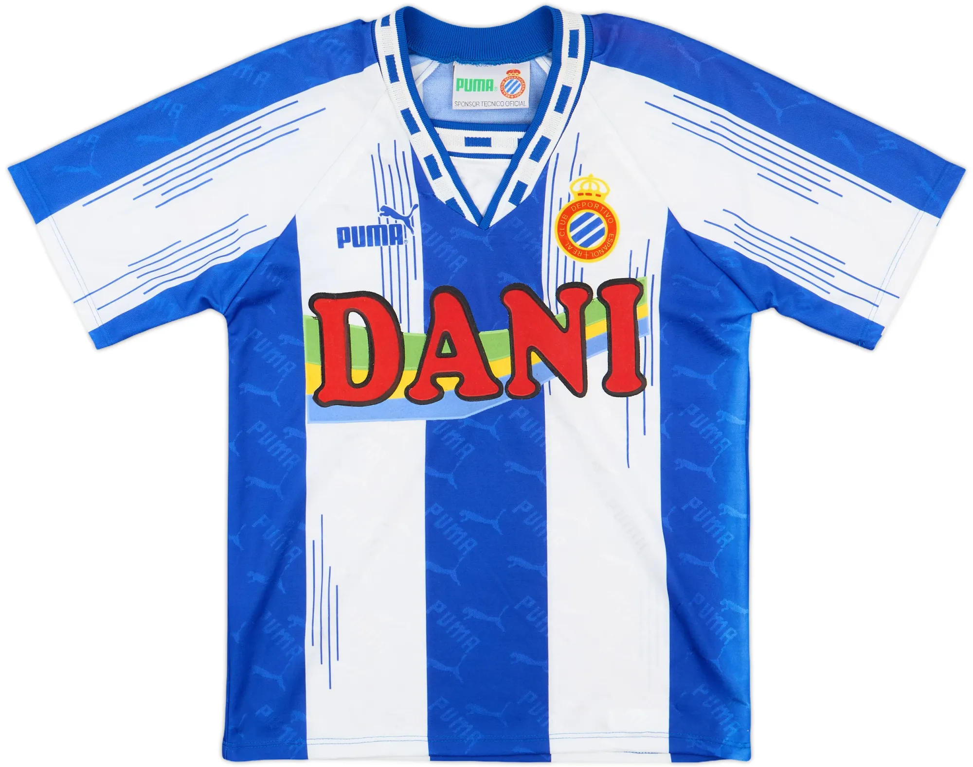 Puma Espanyol Mens SS Home Shirt 1994/95