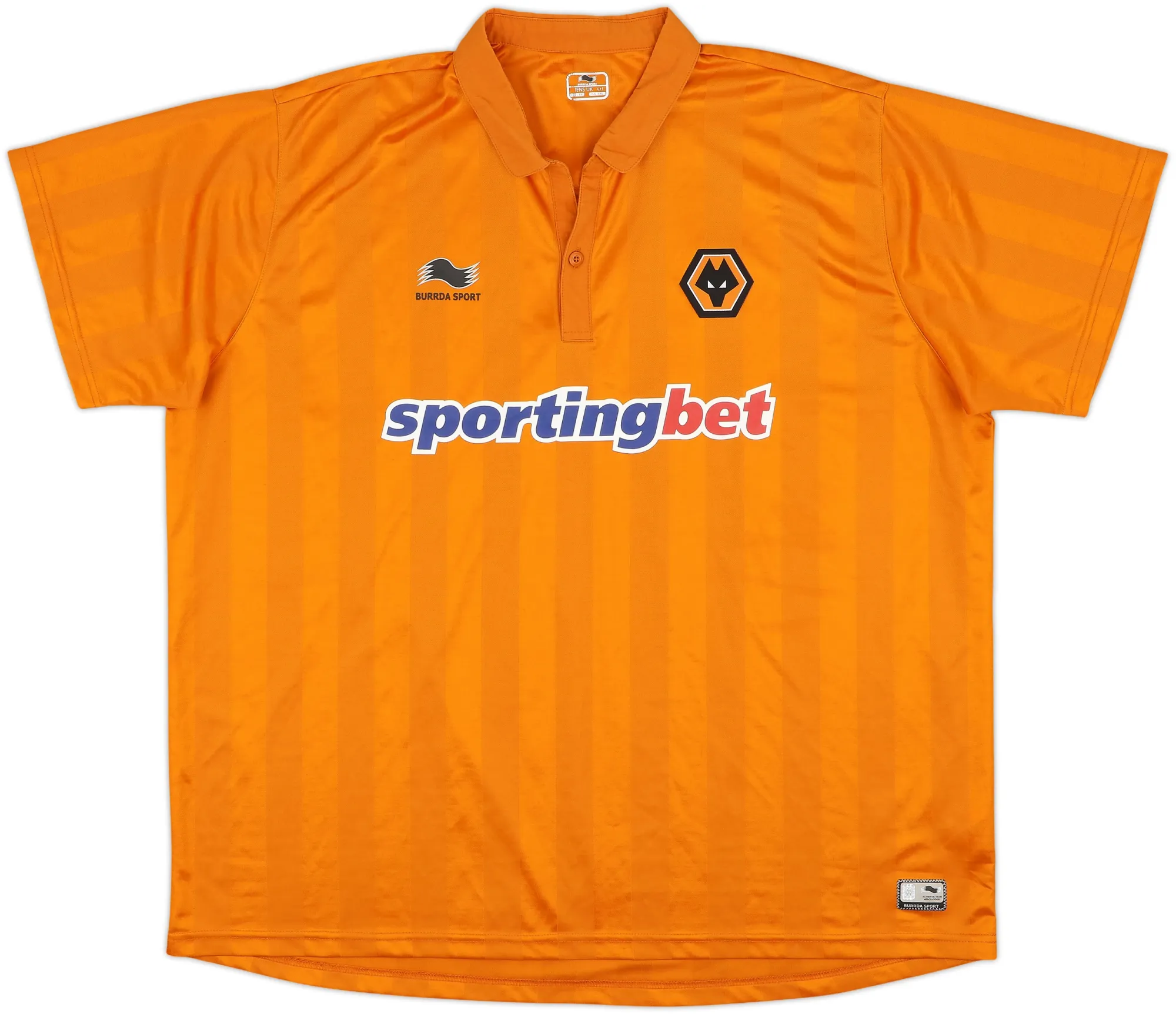 Burrda Wolverhampton Wanderers Mens SS Home Shirt 2012/13