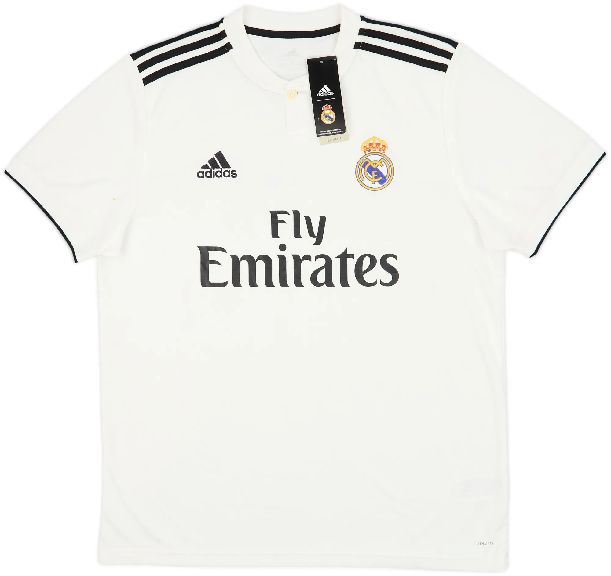 adidas Real Madrid Mens SS Home Shirt 2018/19