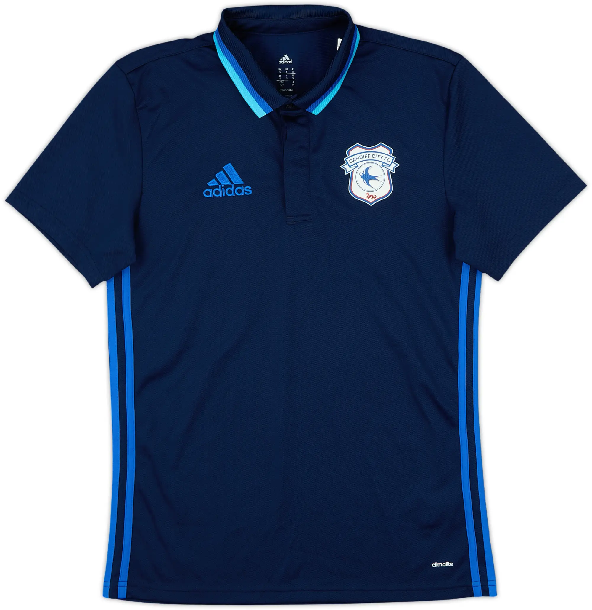 2016-17 Cardiff adidas Polo Shirt - 10/10 - (S)