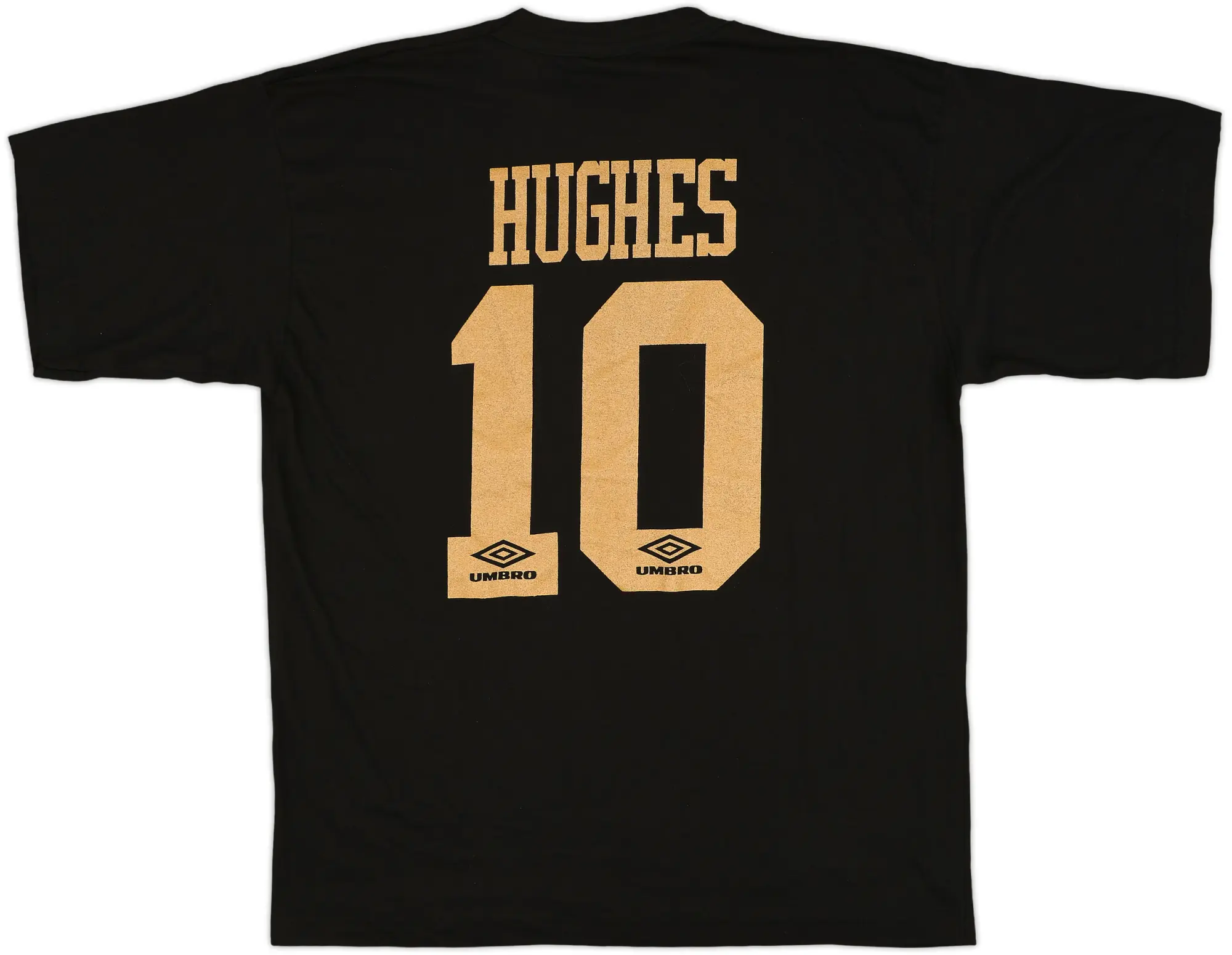 1993-94 Manchester United Special Edition Umbro Graphic Tee Hughes #10 - 9/10 - (XL)
