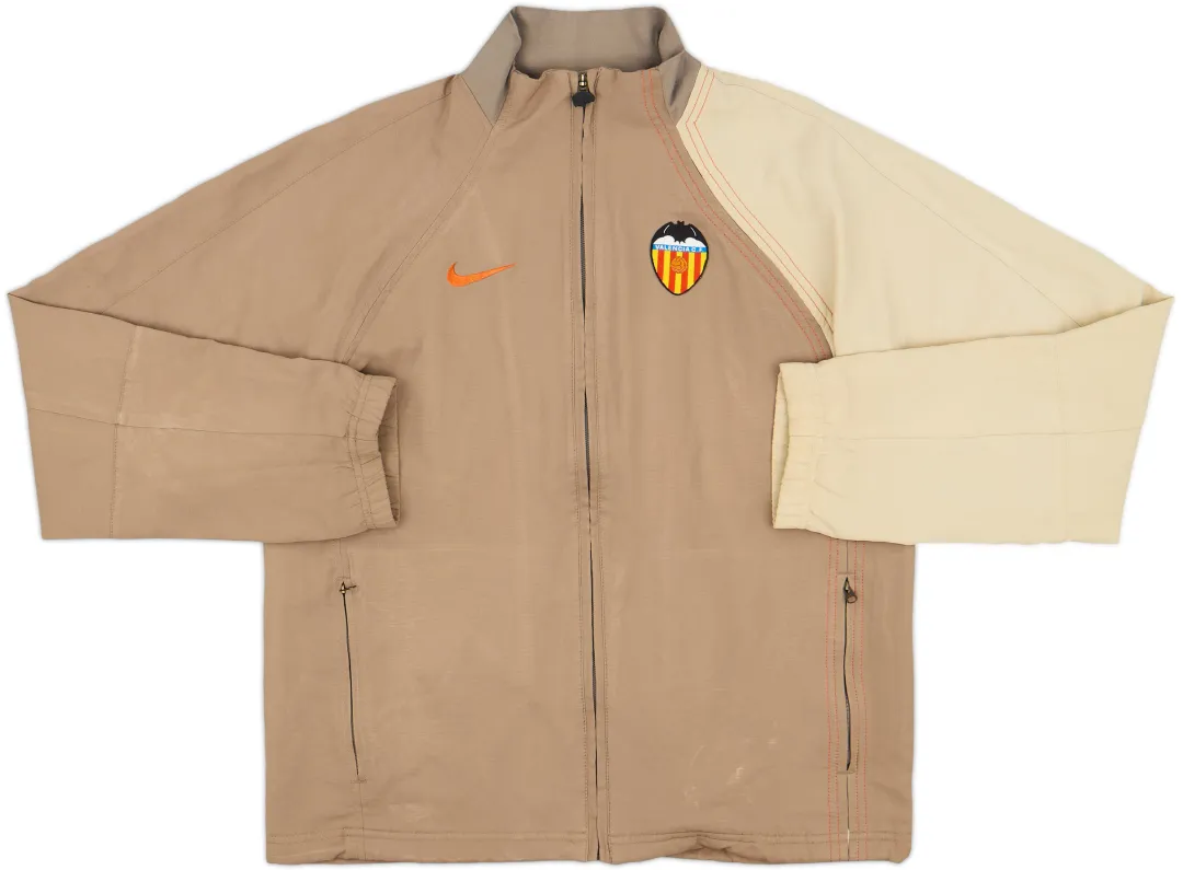 2004-05 Valencia Nike Track Jacket - 8/10 - (XL.Boys) | VALJ04-806