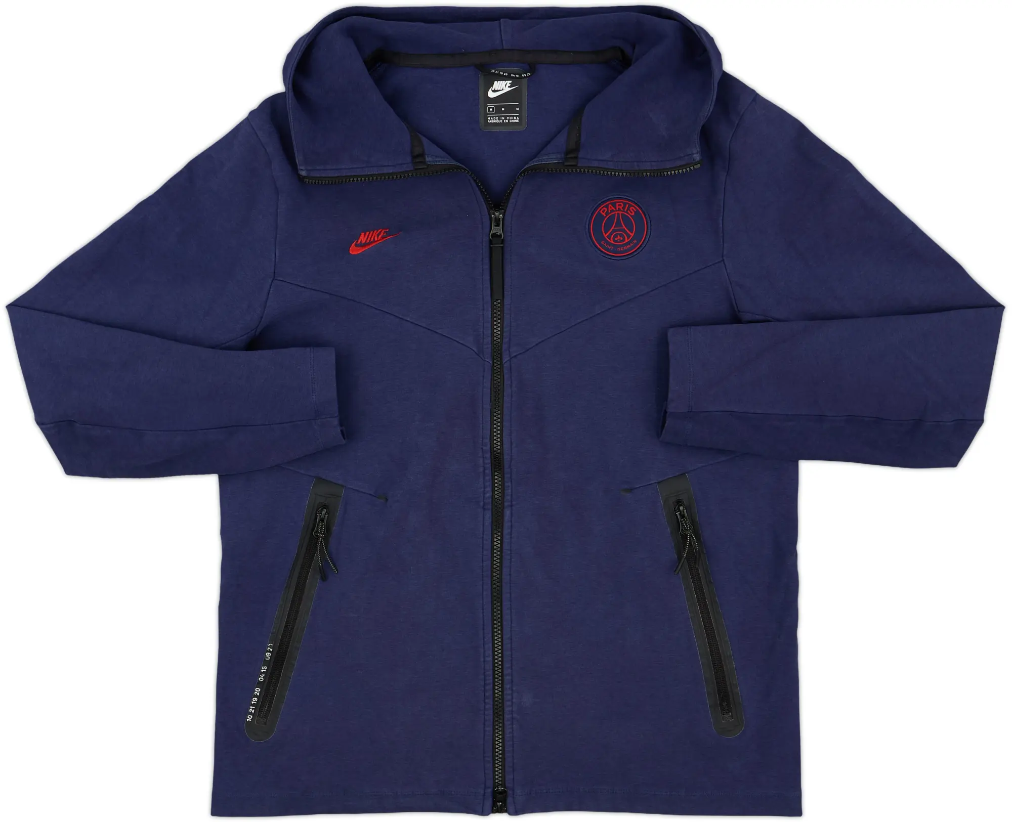 2019-20 Paris Saint-Germain Nike Hooded Track Jacket - 8/10 - (M)