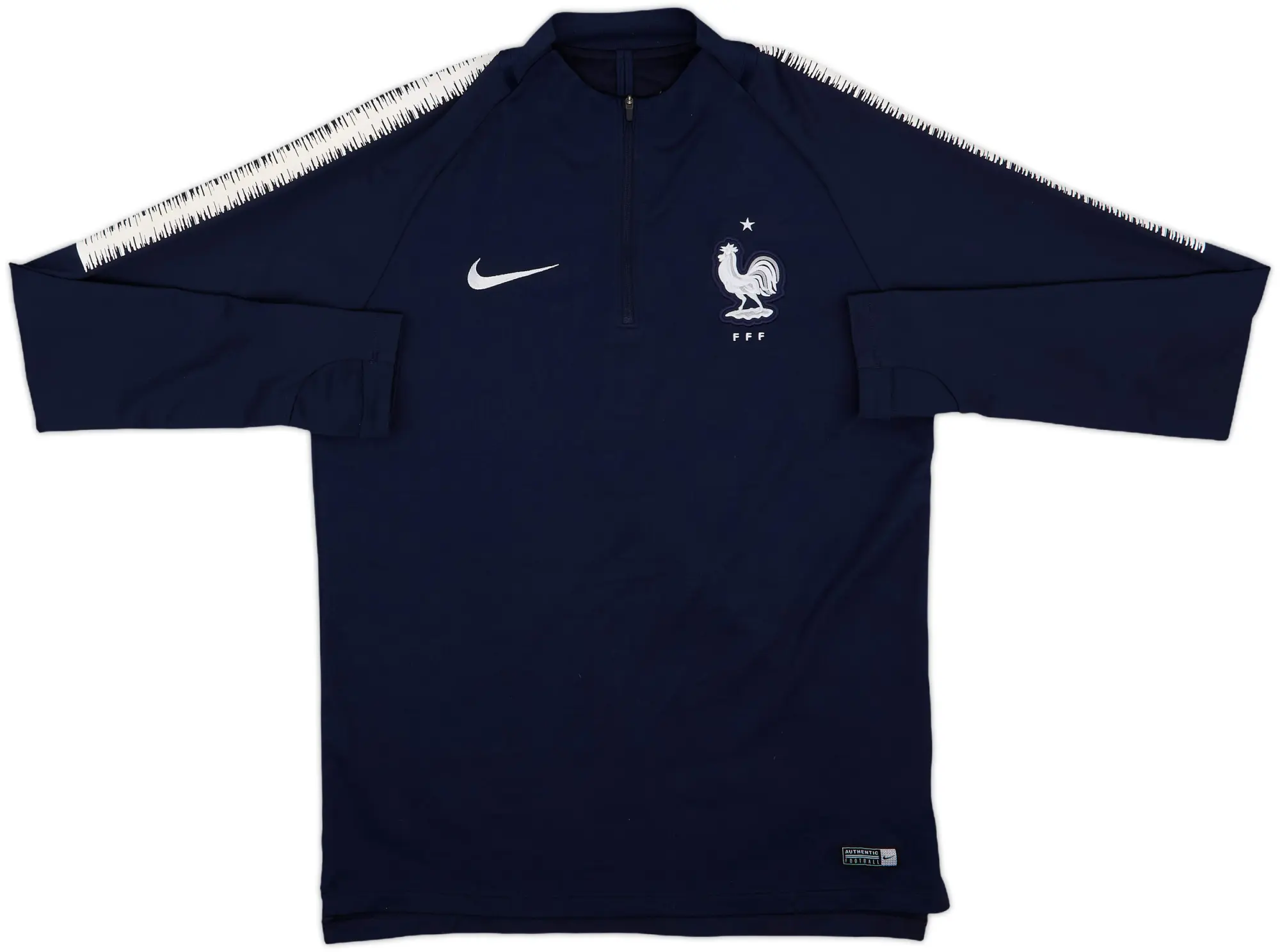 2018-19 France Nike 1/4 Zip Training Top - 8/10 - (M)