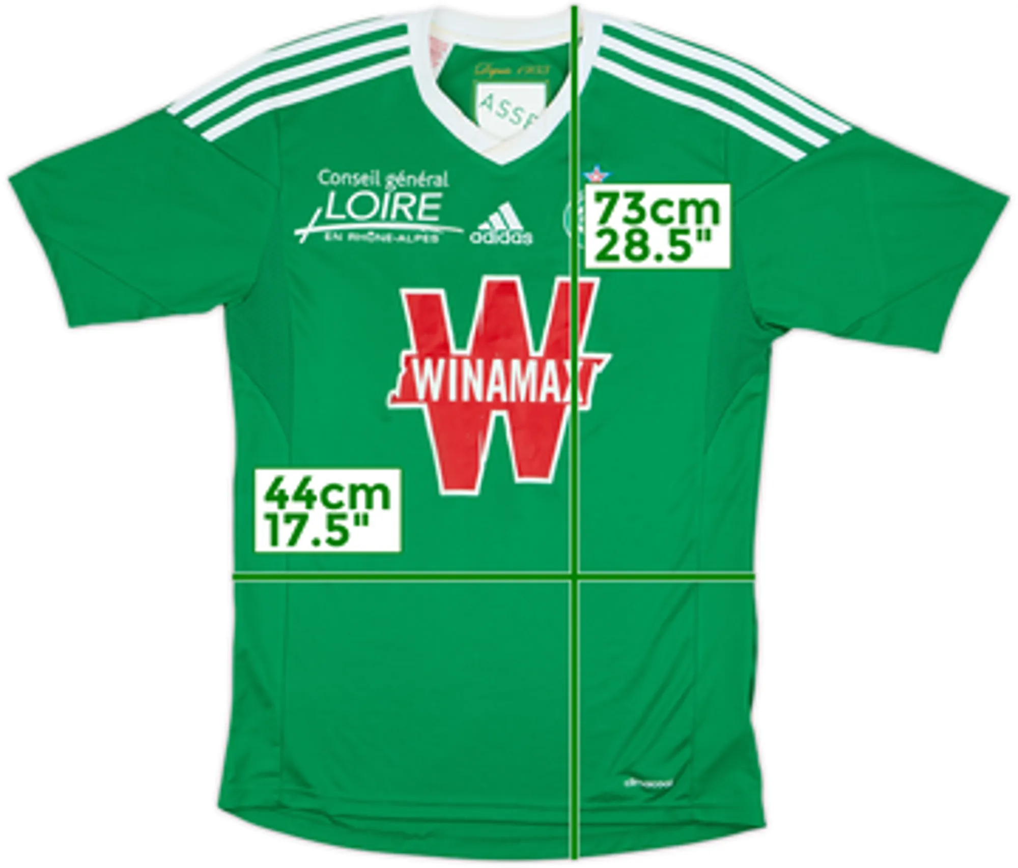 adidas Saint Etienne Mens SS Home Shirt 2013/14