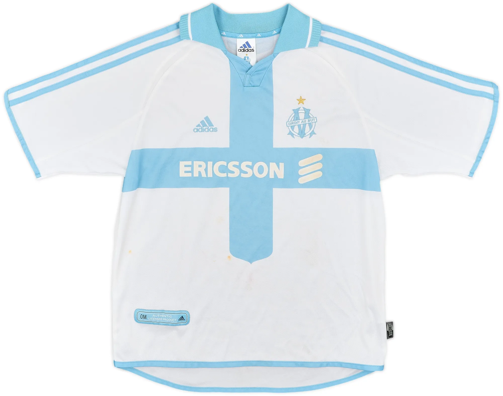 adidas Marseille Boys SS Home Shirt 2000/01