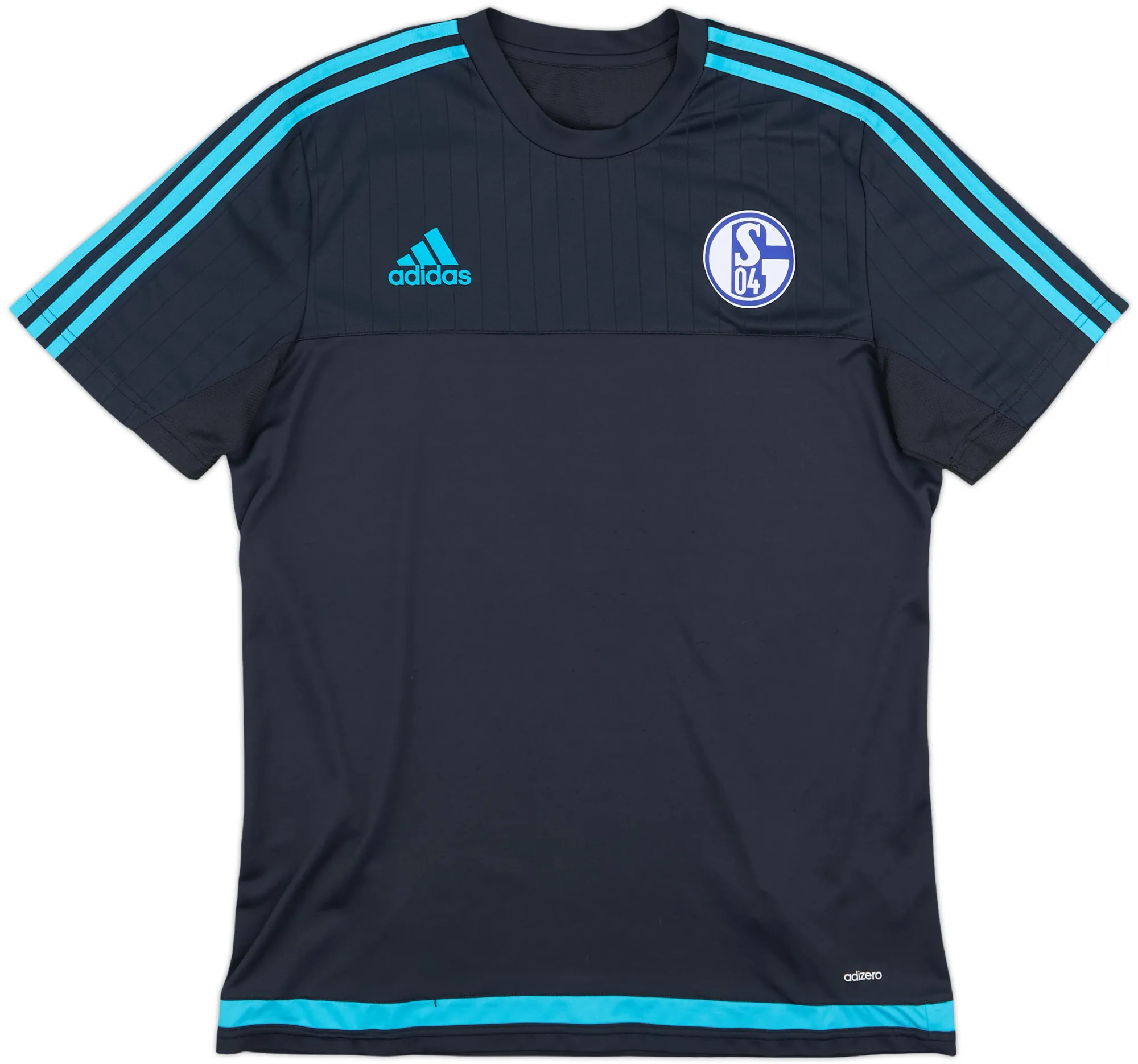 adidas Schalke 04 Mens SS Player Issue Home Shirt 2015/16