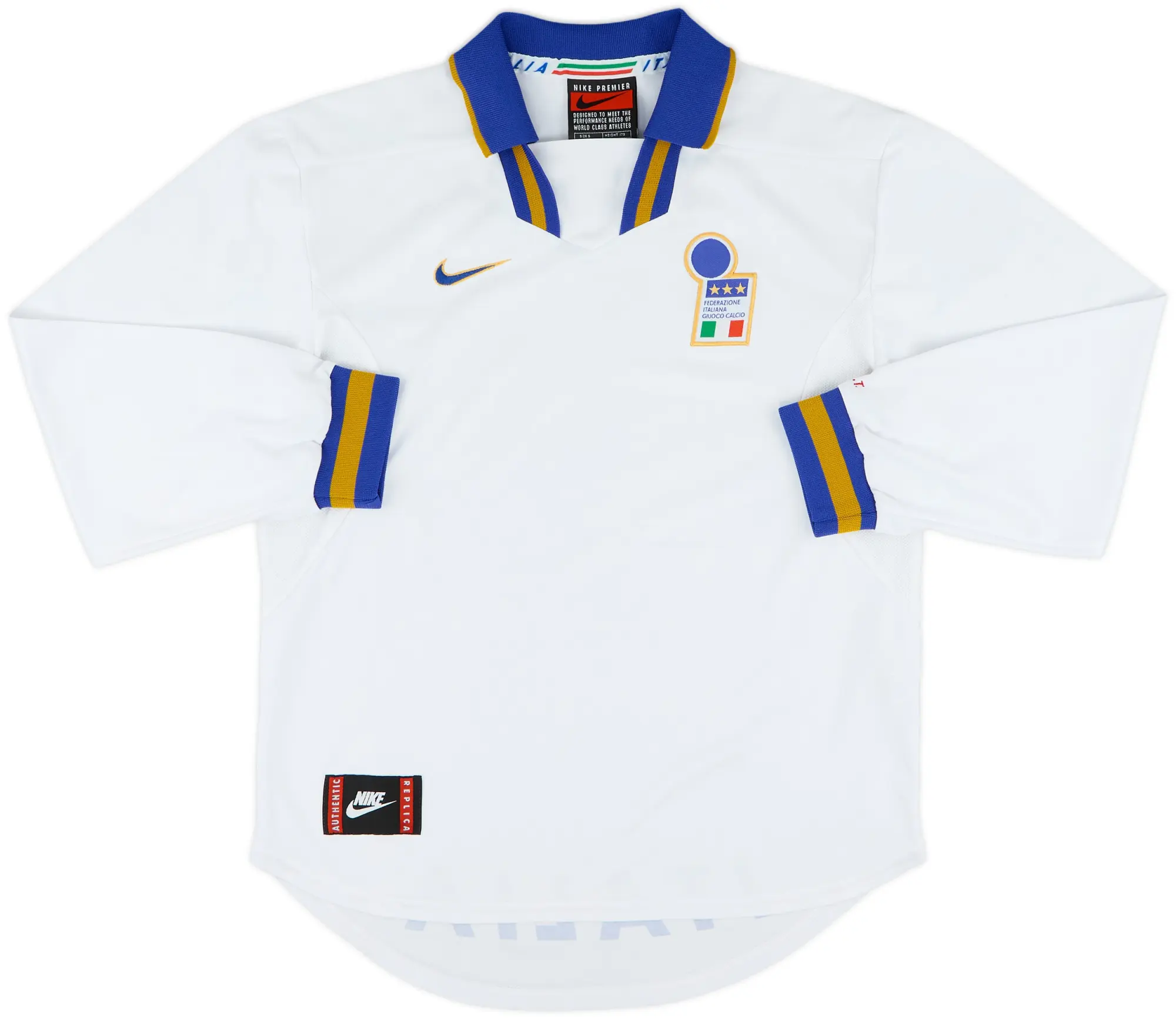 1996-97 Italy Away L/S Shirt - 9/10 - (S)