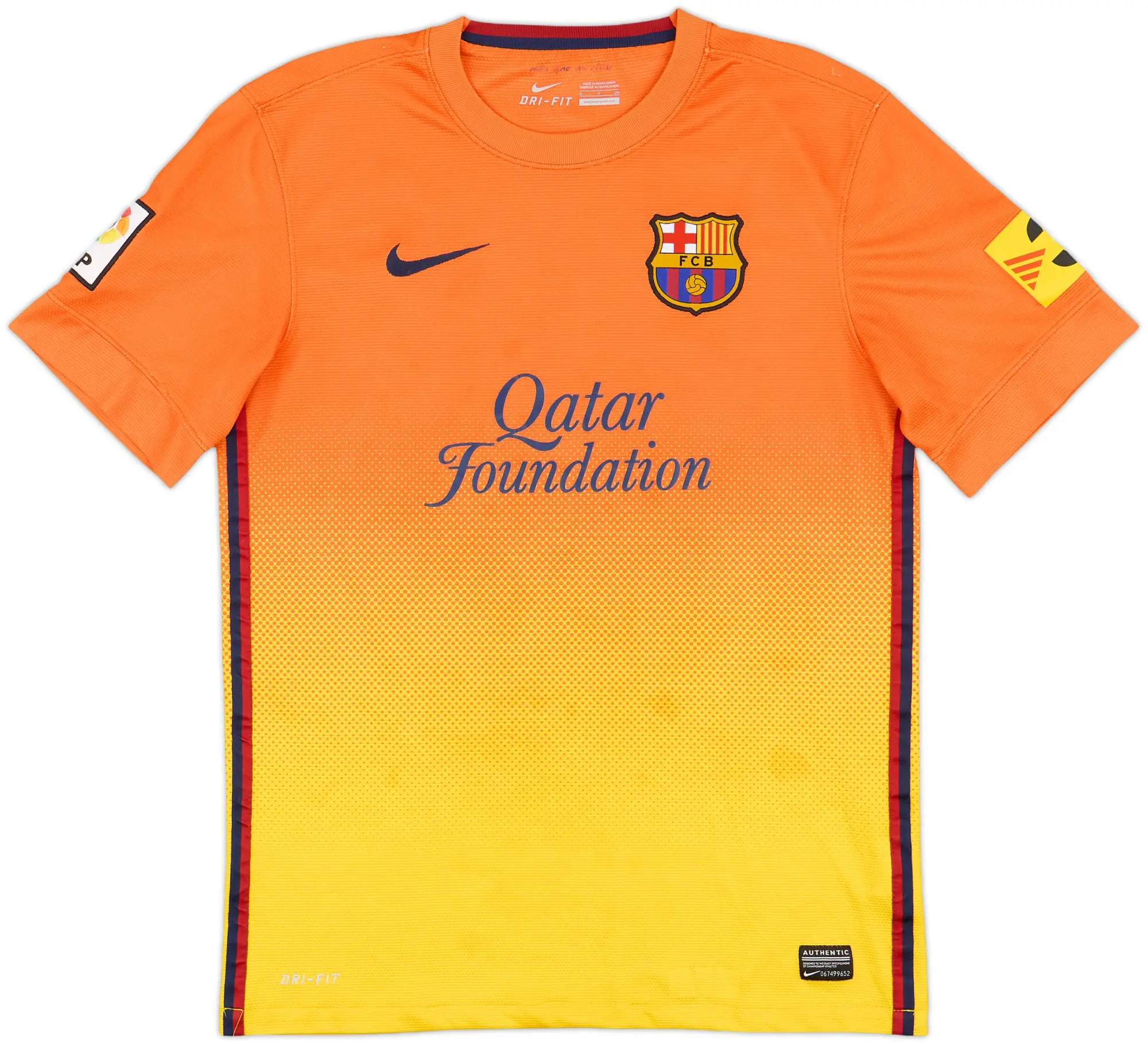Nike Barcelona Mens SS Away Shirt 2012/13