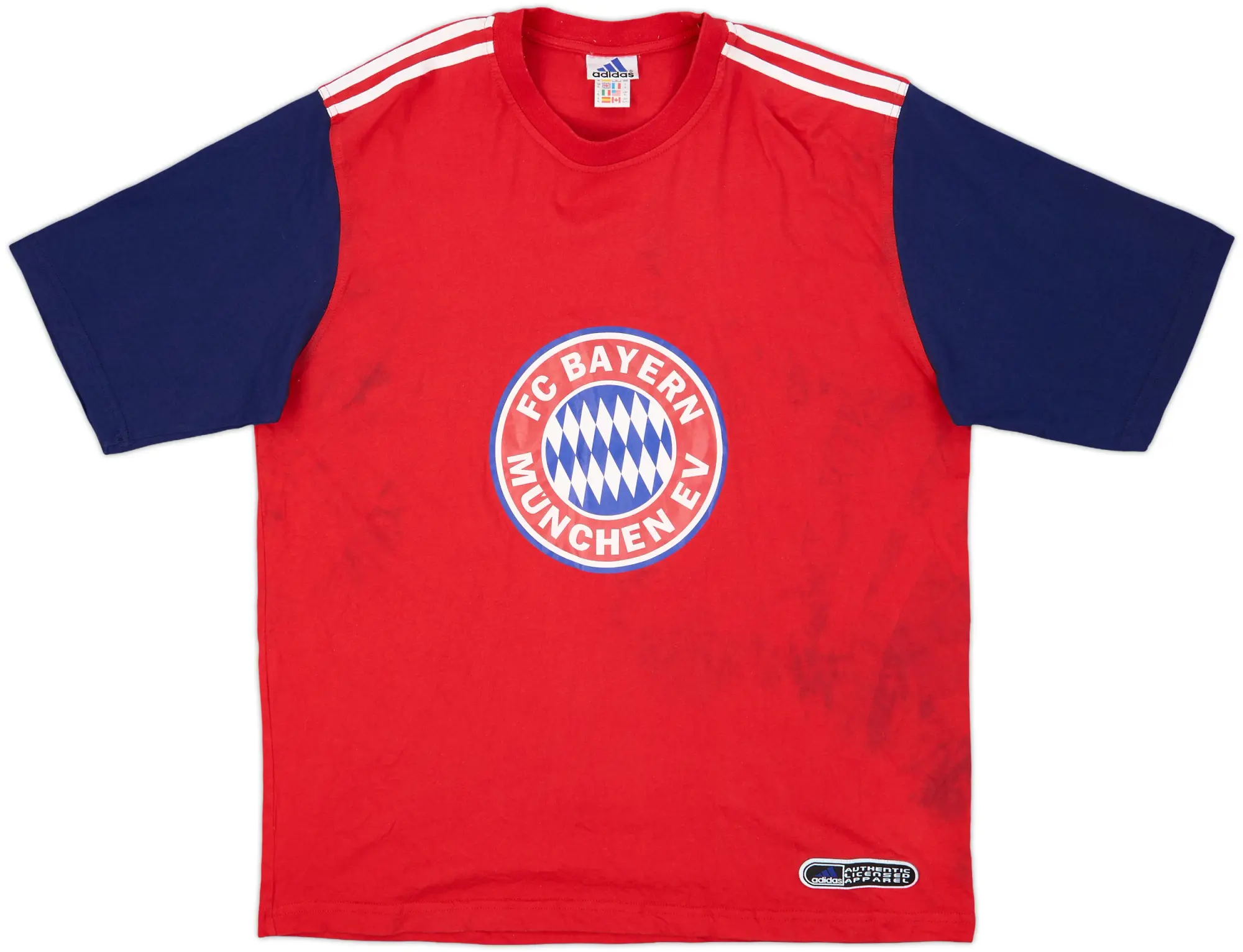 adidas Bayern Munich Mens SS Home Shirt 1999/00