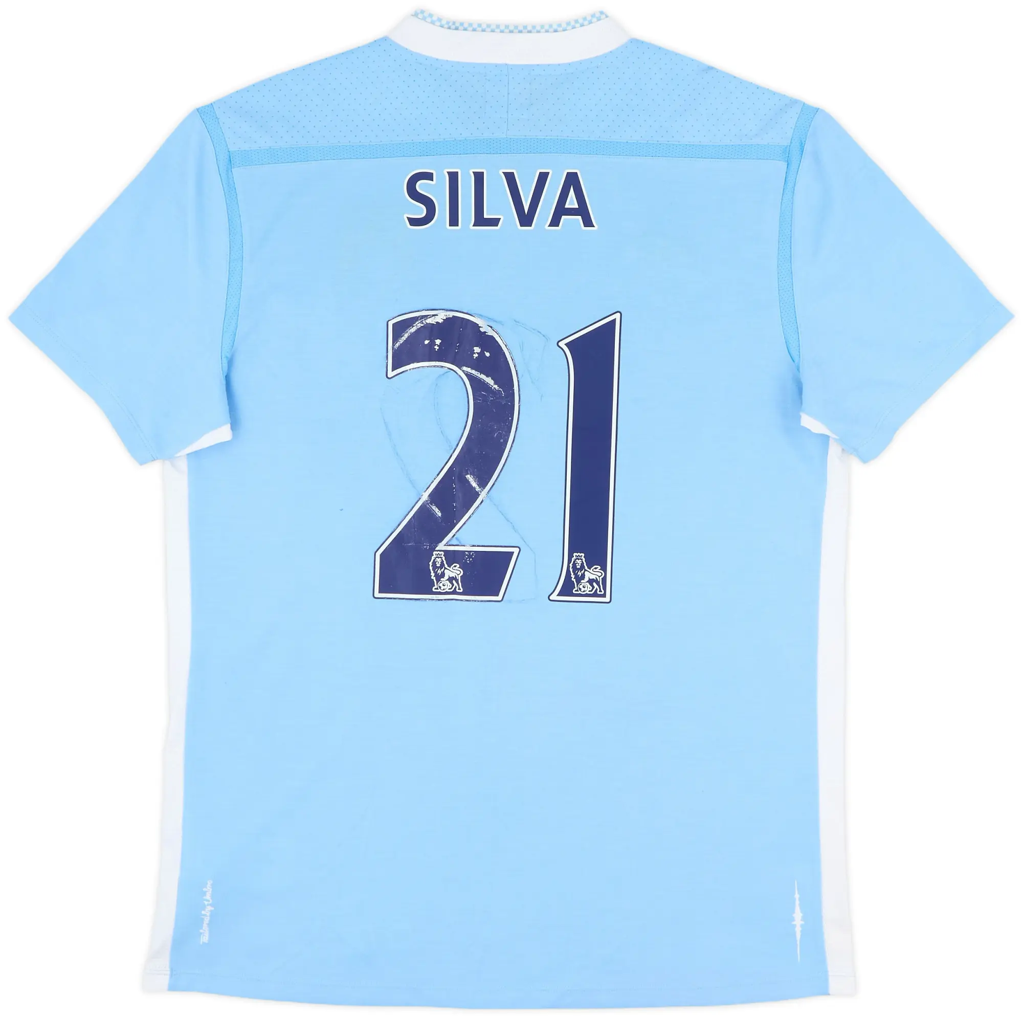 2011-12 Manchester City Home Shirt Silva #21 - 5/10 - (L)
