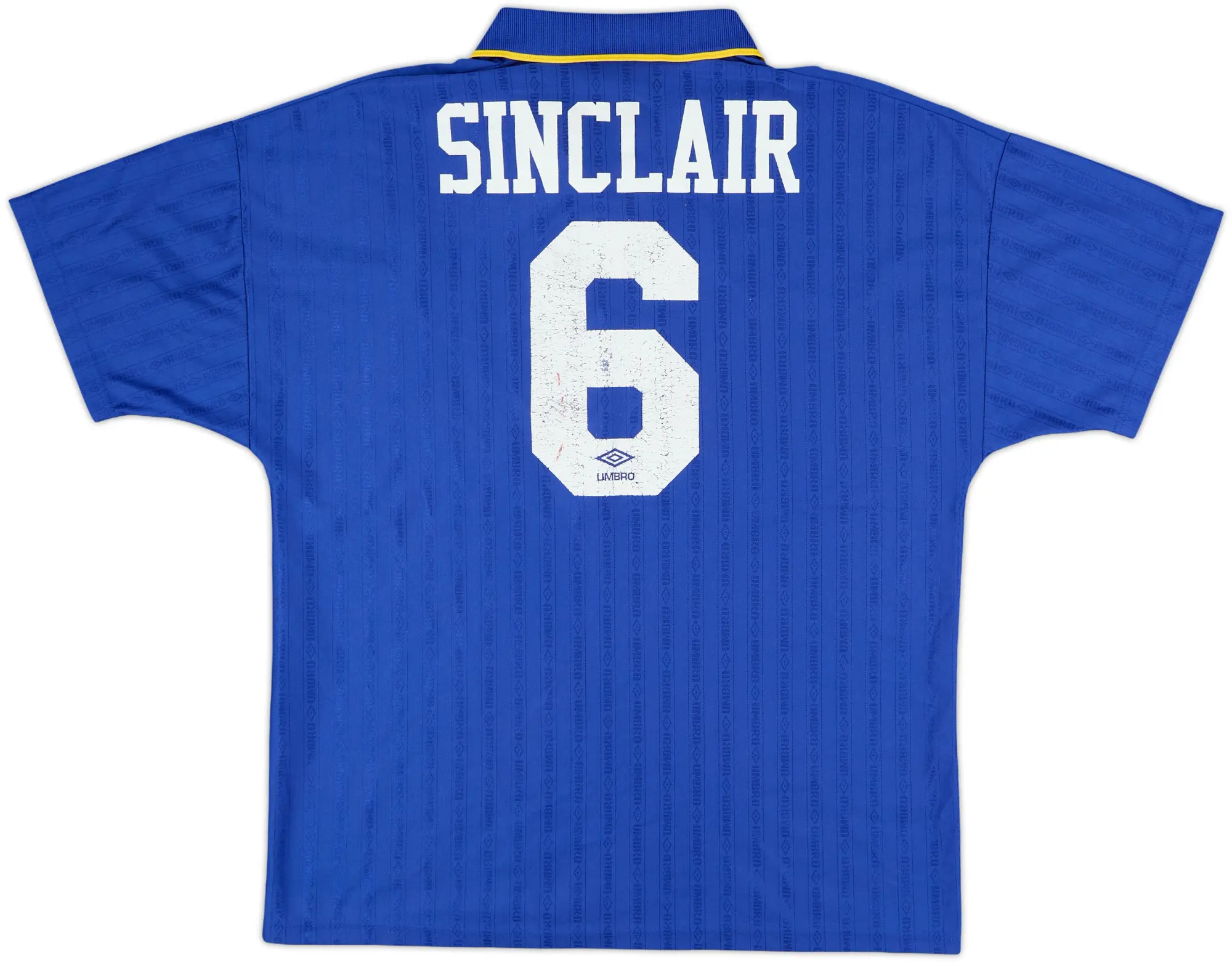 1995-97 Chelsea Home Shirt Sinclair #6 - 5/10 - (L)